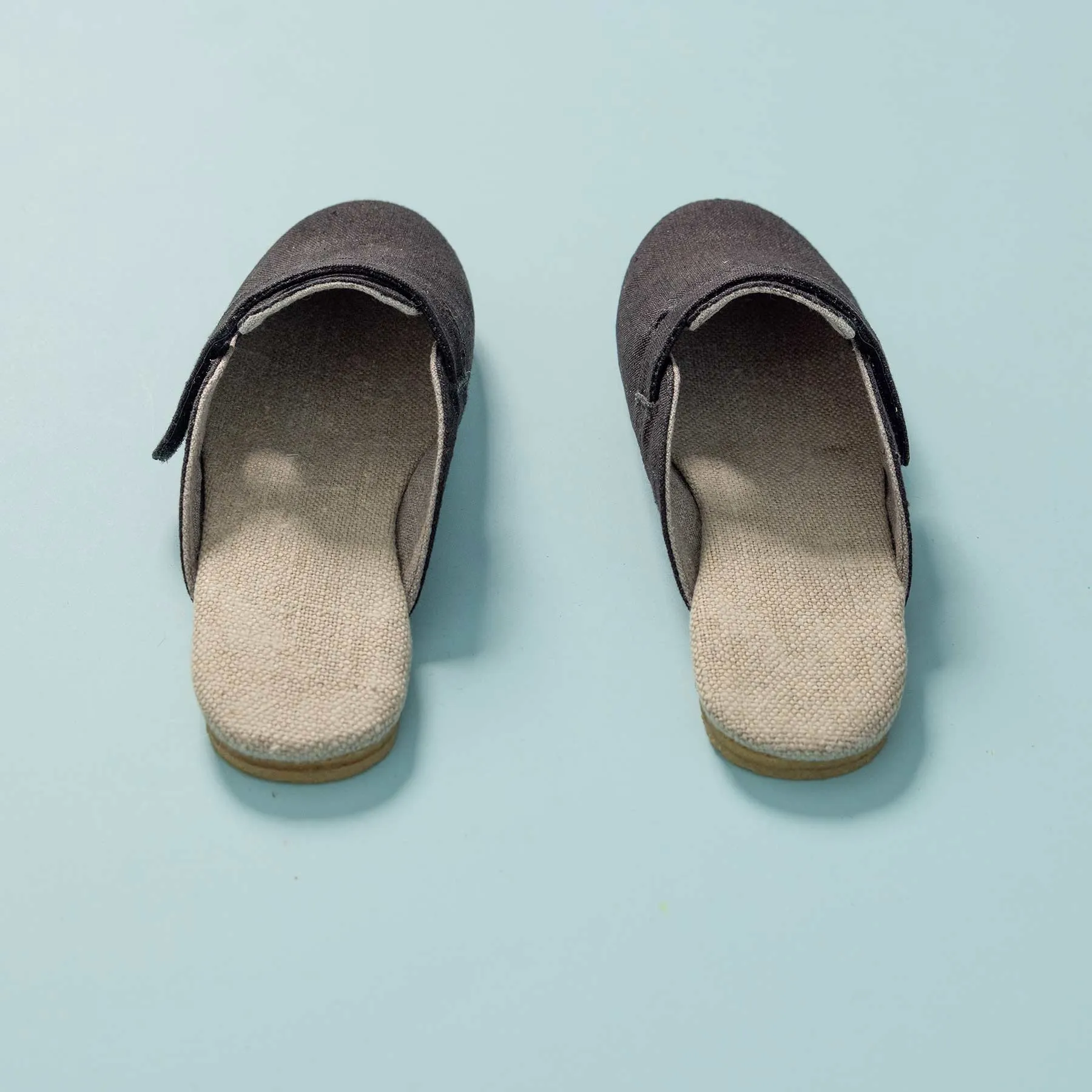 COLORADO SPRINGS Organic Linen Clogs Slipon Mules (Natural Rubber Soles) (Men's 7-13)