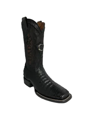 Cuadra Caiman Belly Square toe Black - CU678