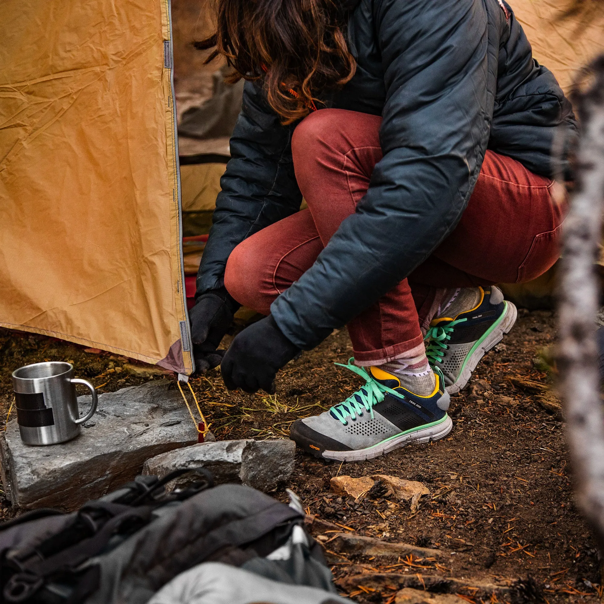Danner Women's Trail 2650 3" Hiker Shoe - Gray/Blue - 61283
