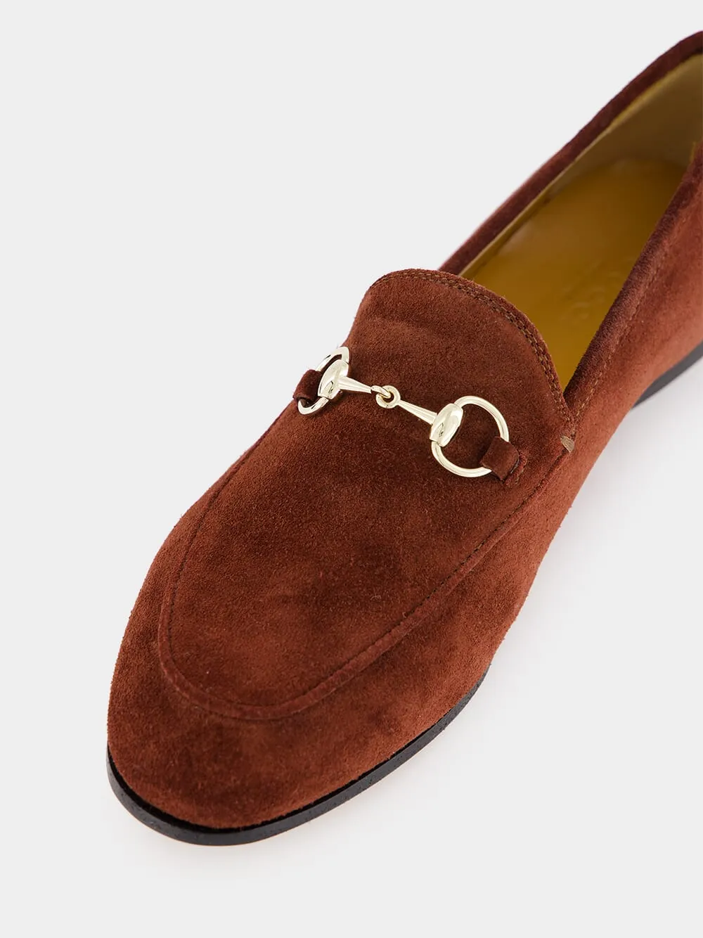 Dark Brown Jordaan Suede Loafers