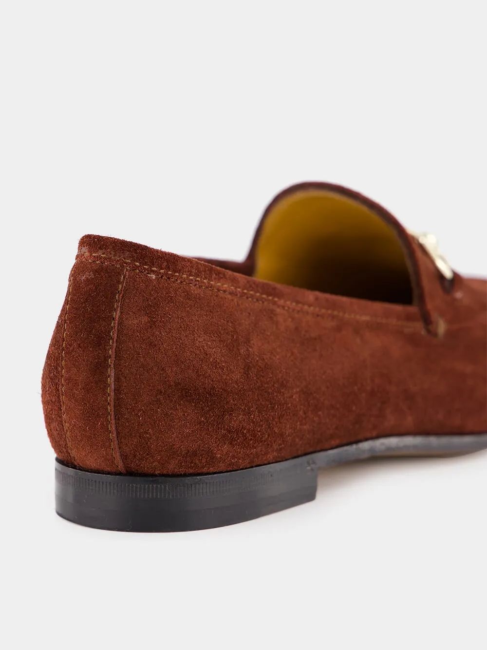 Dark Brown Jordaan Suede Loafers