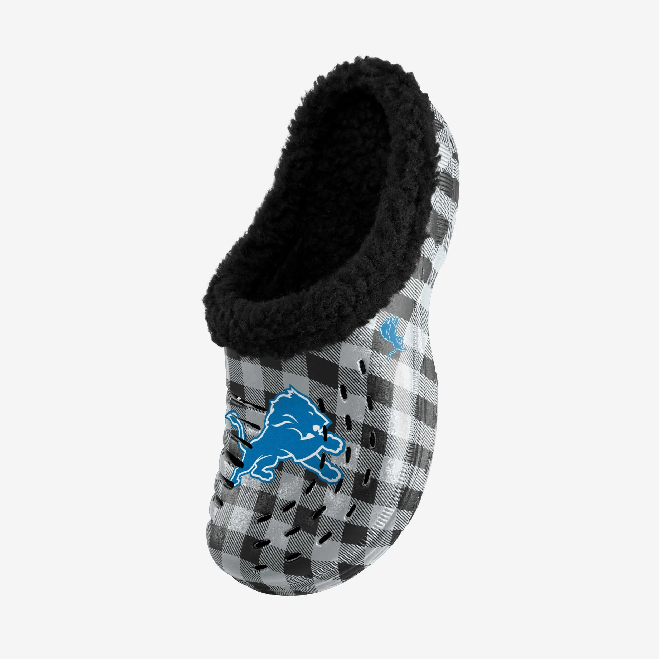 Detroit Lions Sherpa Lined Buffalo Check Clog