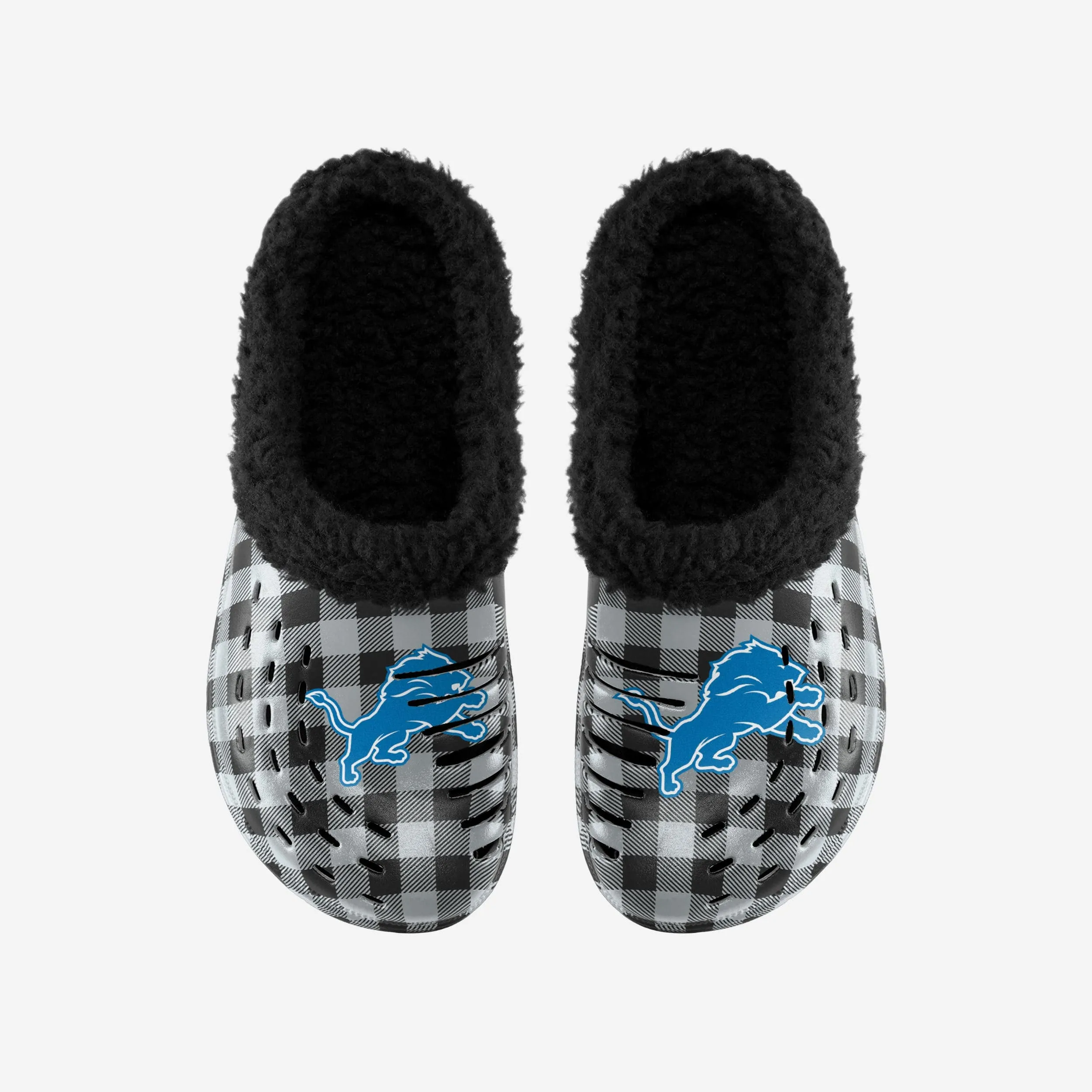 Detroit Lions Sherpa Lined Buffalo Check Clog