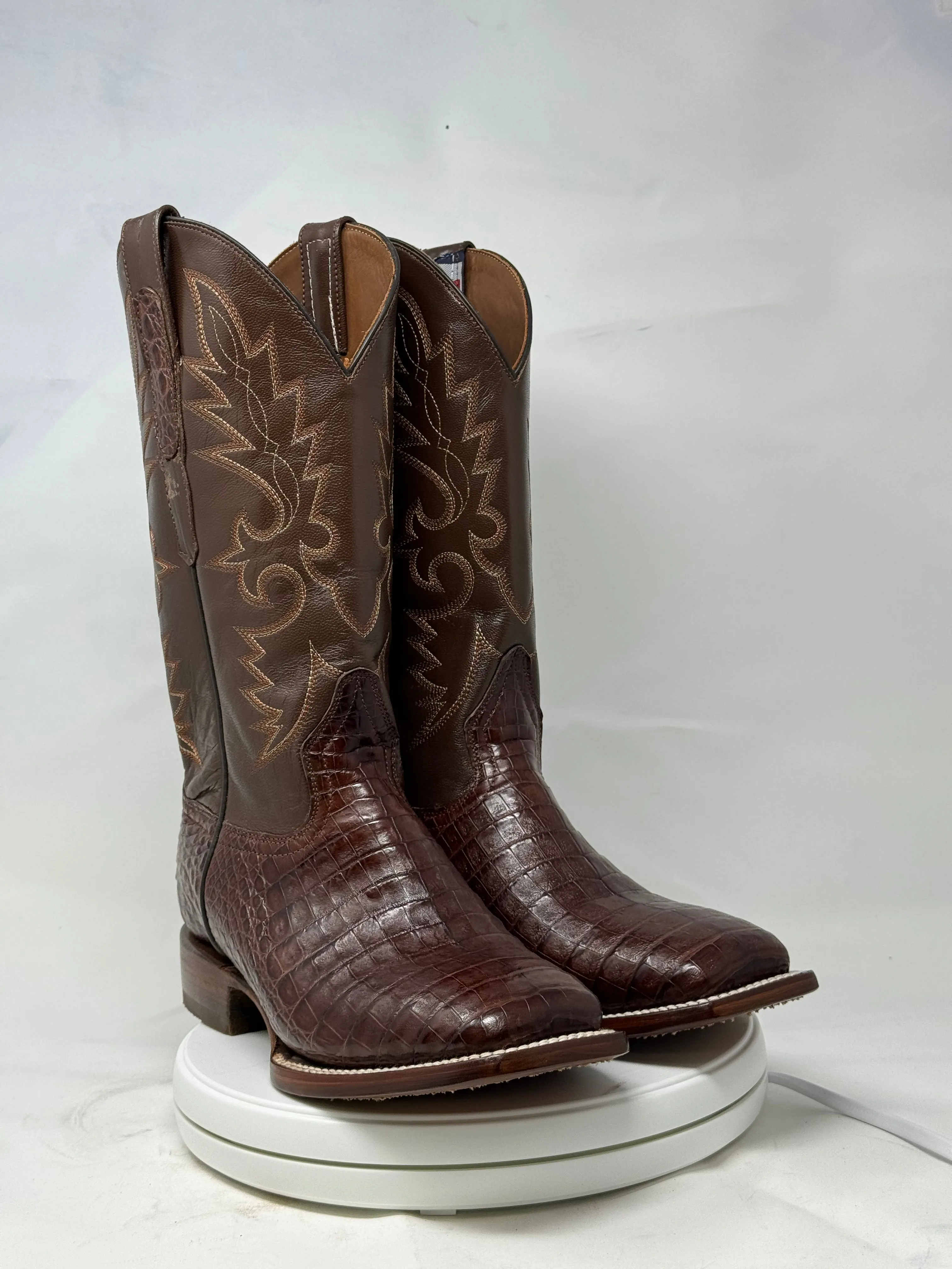 DJ2053 | Don Juan Boots Men's Caiman Belly Cigar H Toe P