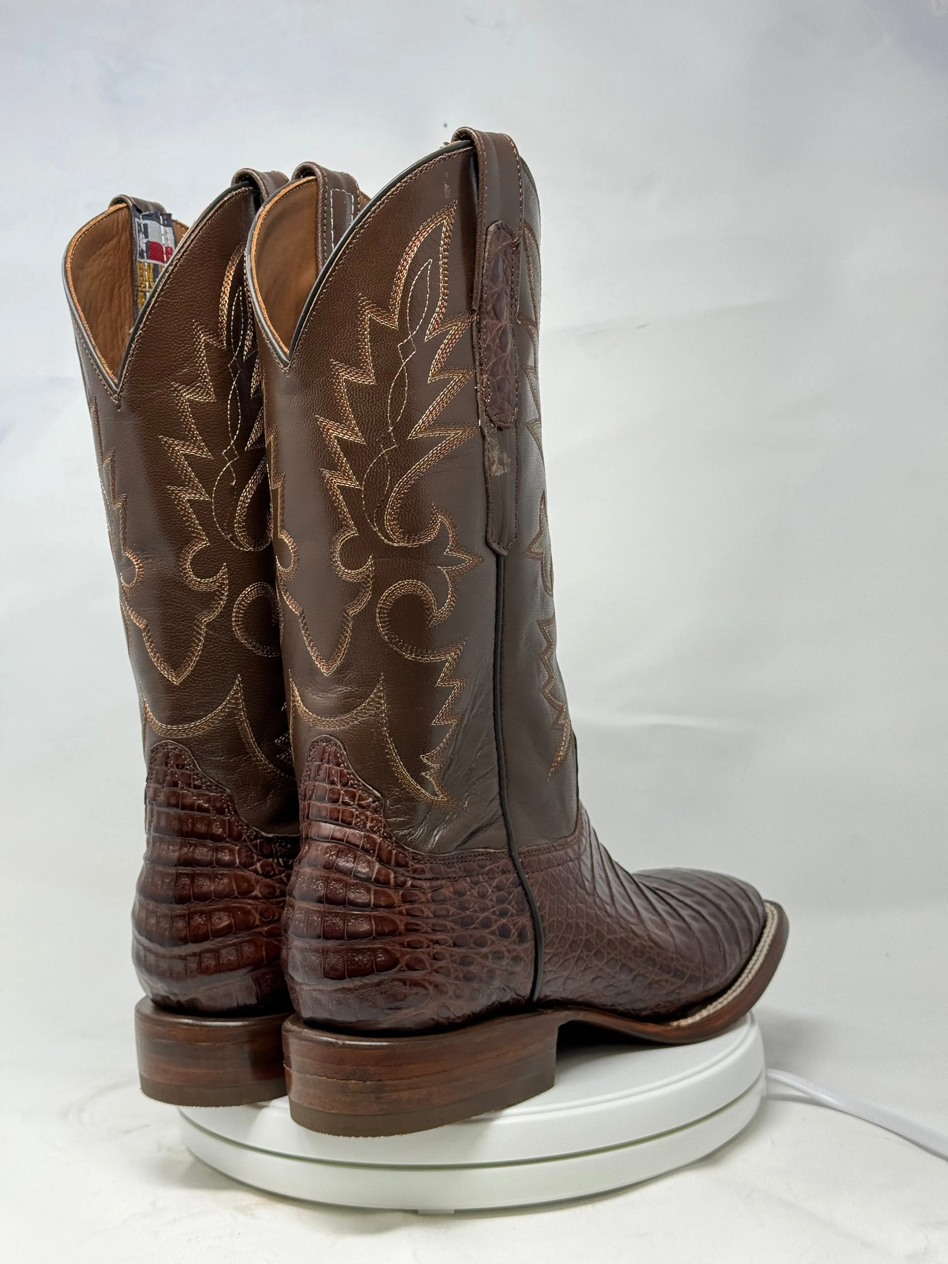 DJ2053 | Don Juan Boots Men's Caiman Belly Cigar H Toe P