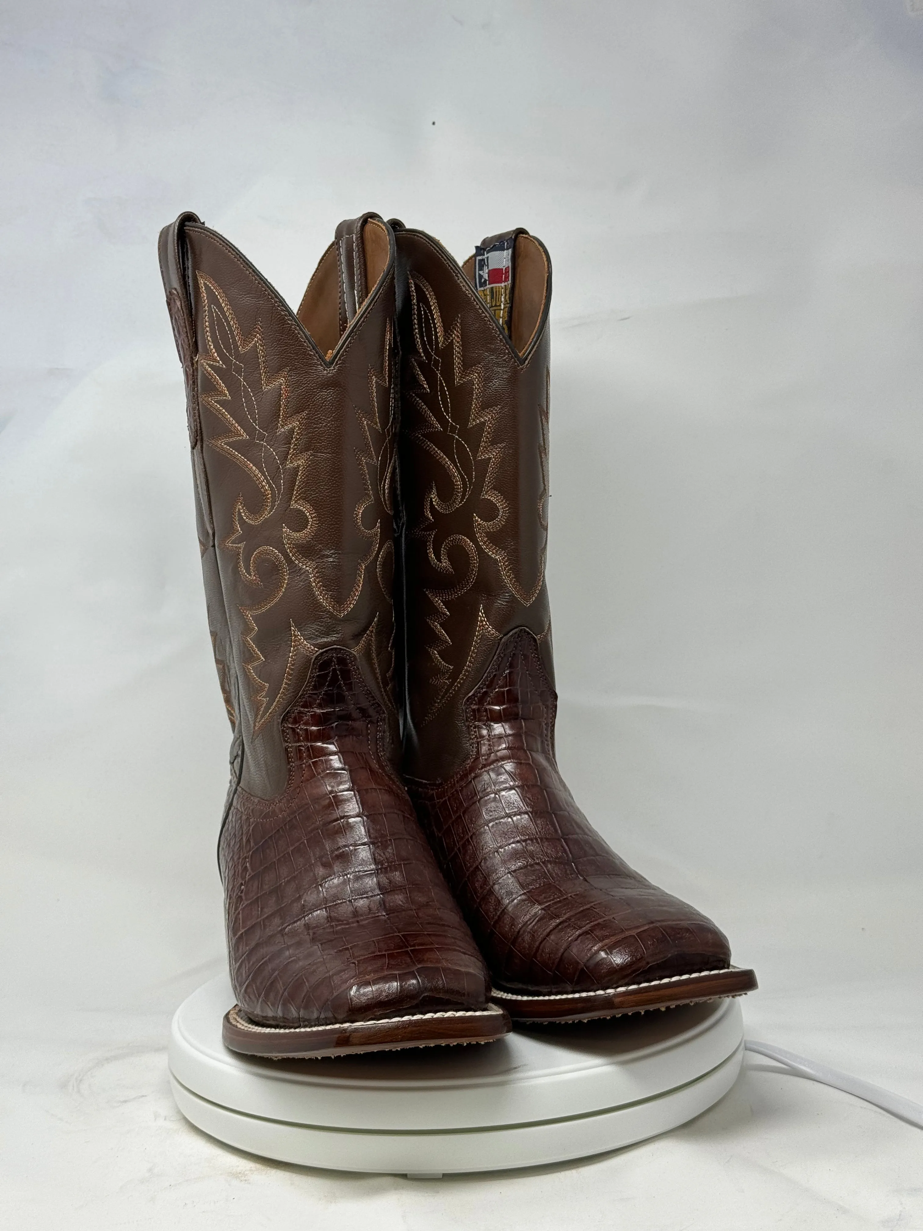 DJ2053 | Don Juan Boots Men's Caiman Belly Cigar H Toe P