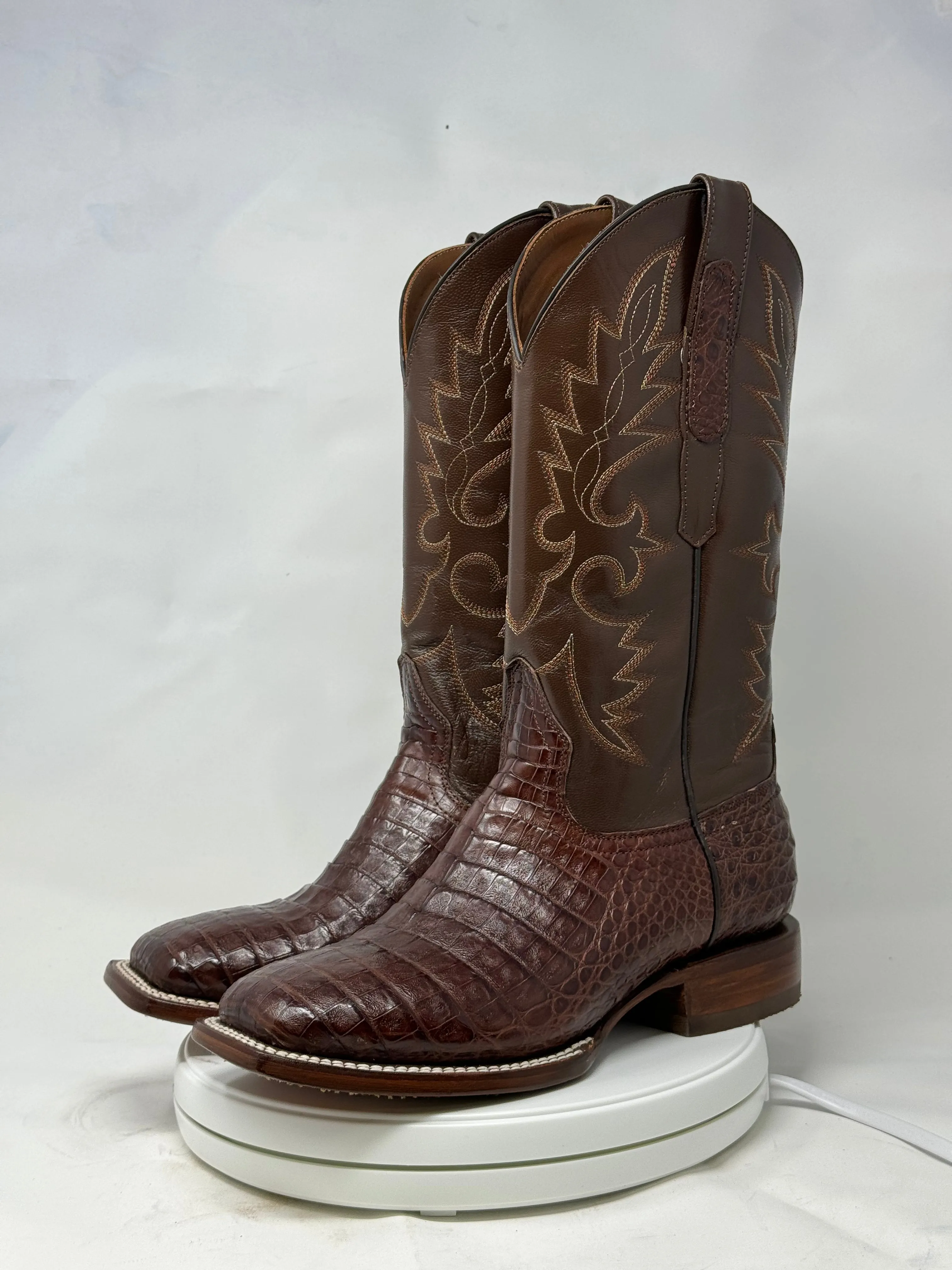 DJ2053 | Don Juan Boots Men's Caiman Belly Cigar H Toe P