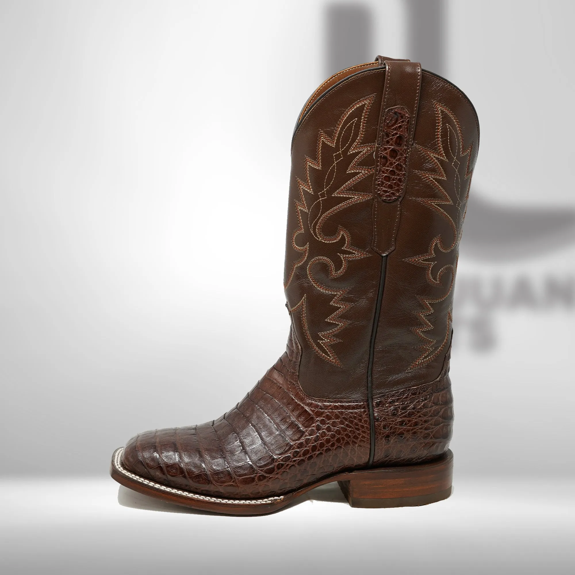 DJ2053 | Don Juan Boots Men's Caiman Belly Cigar H Toe P
