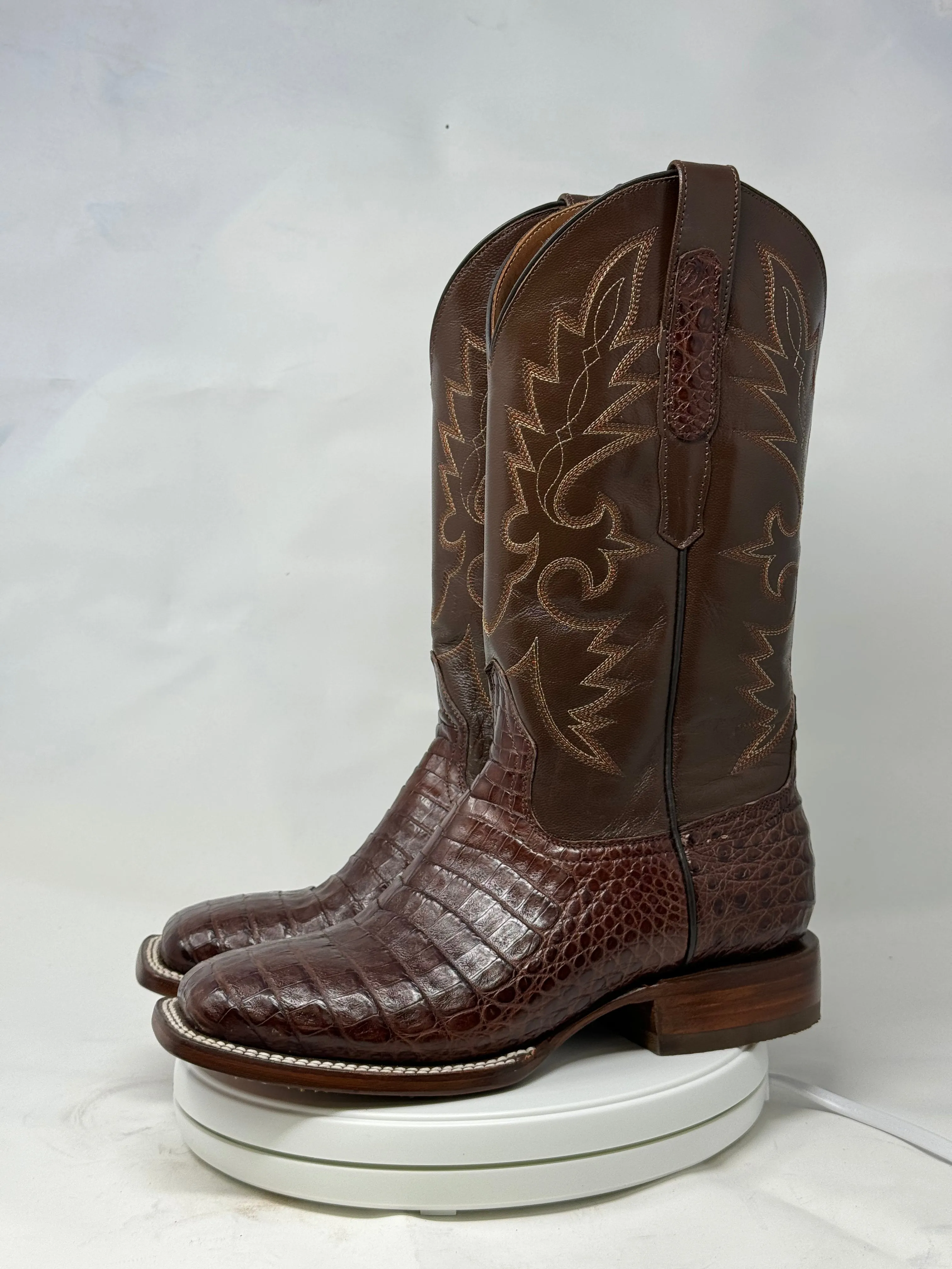 DJ2053 | Don Juan Boots Men's Caiman Belly Cigar H Toe P