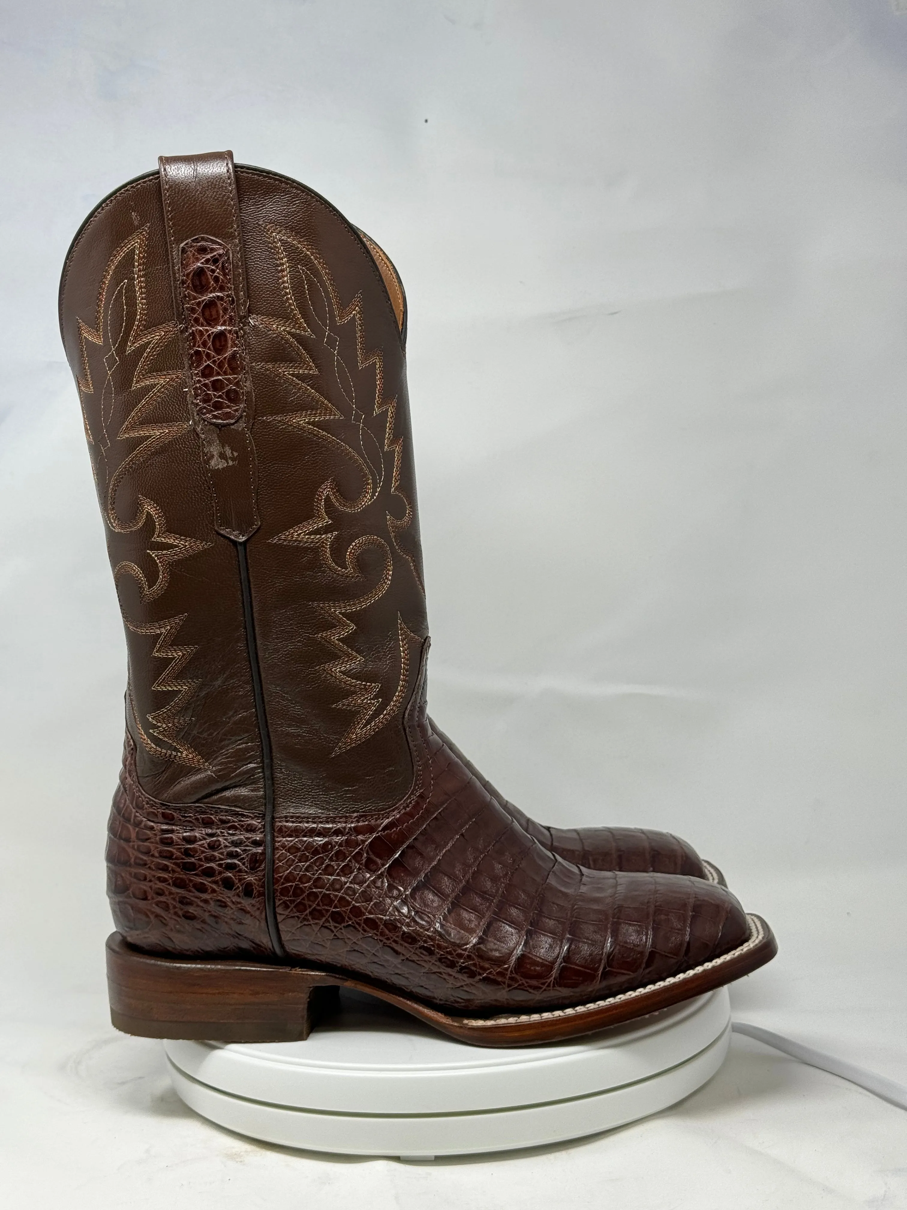 DJ2053 | Don Juan Boots Men's Caiman Belly Cigar H Toe P