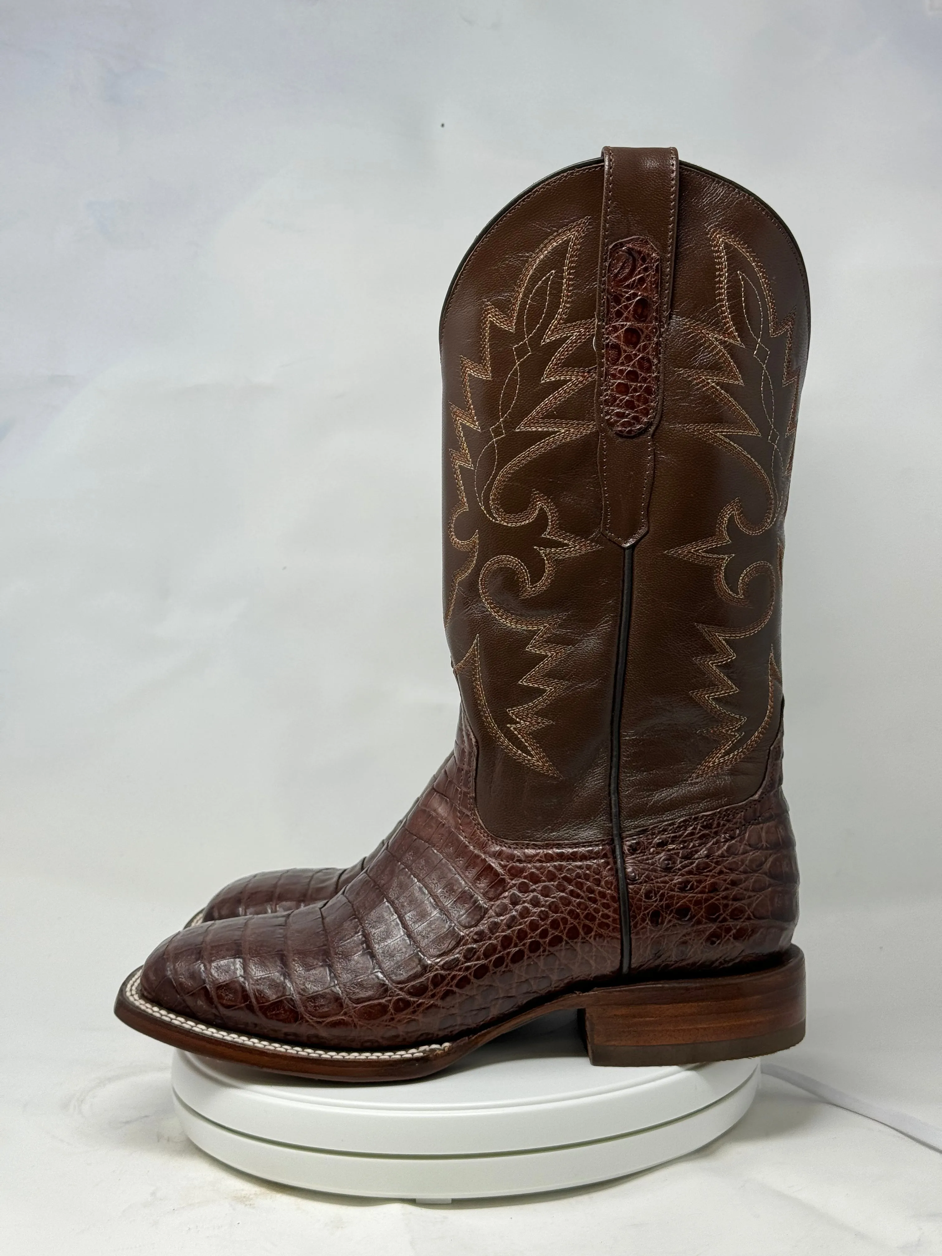 DJ2053 | Don Juan Boots Men's Caiman Belly Cigar H Toe P