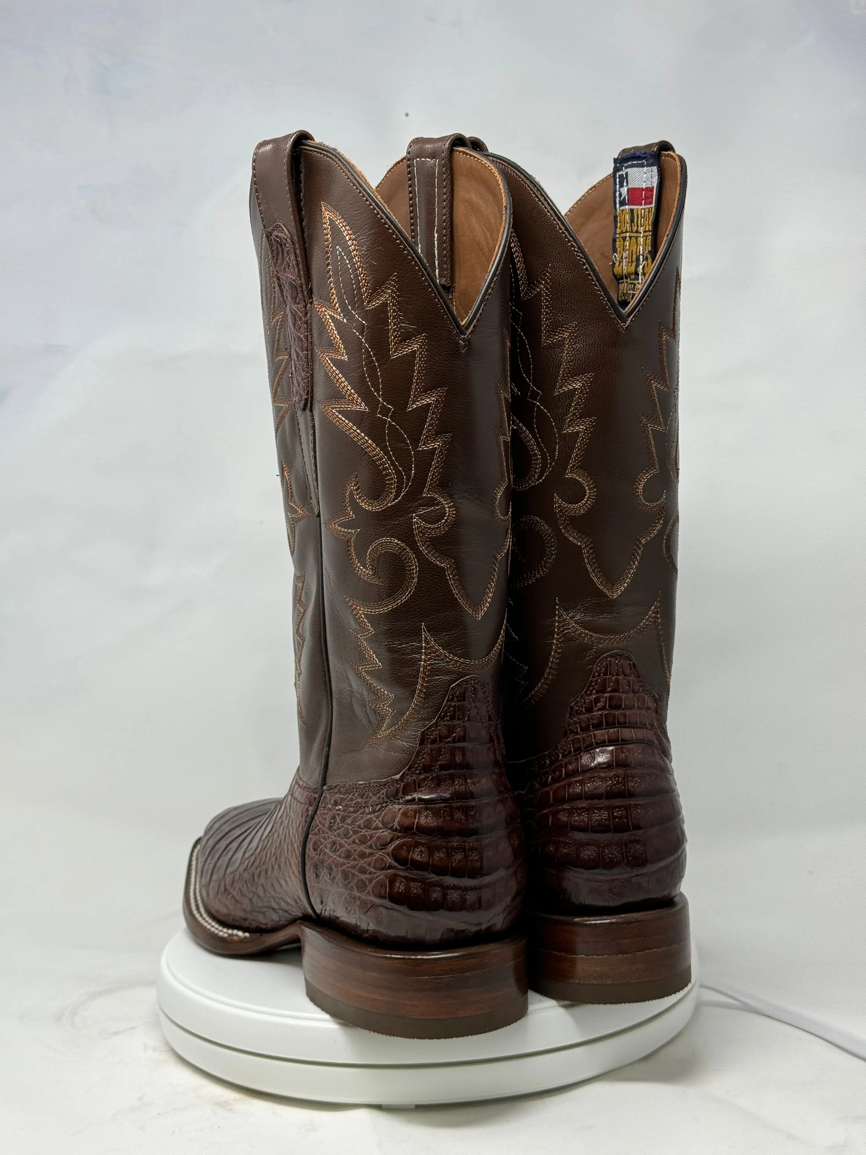 DJ2053 | Don Juan Boots Men's Caiman Belly Cigar H Toe P