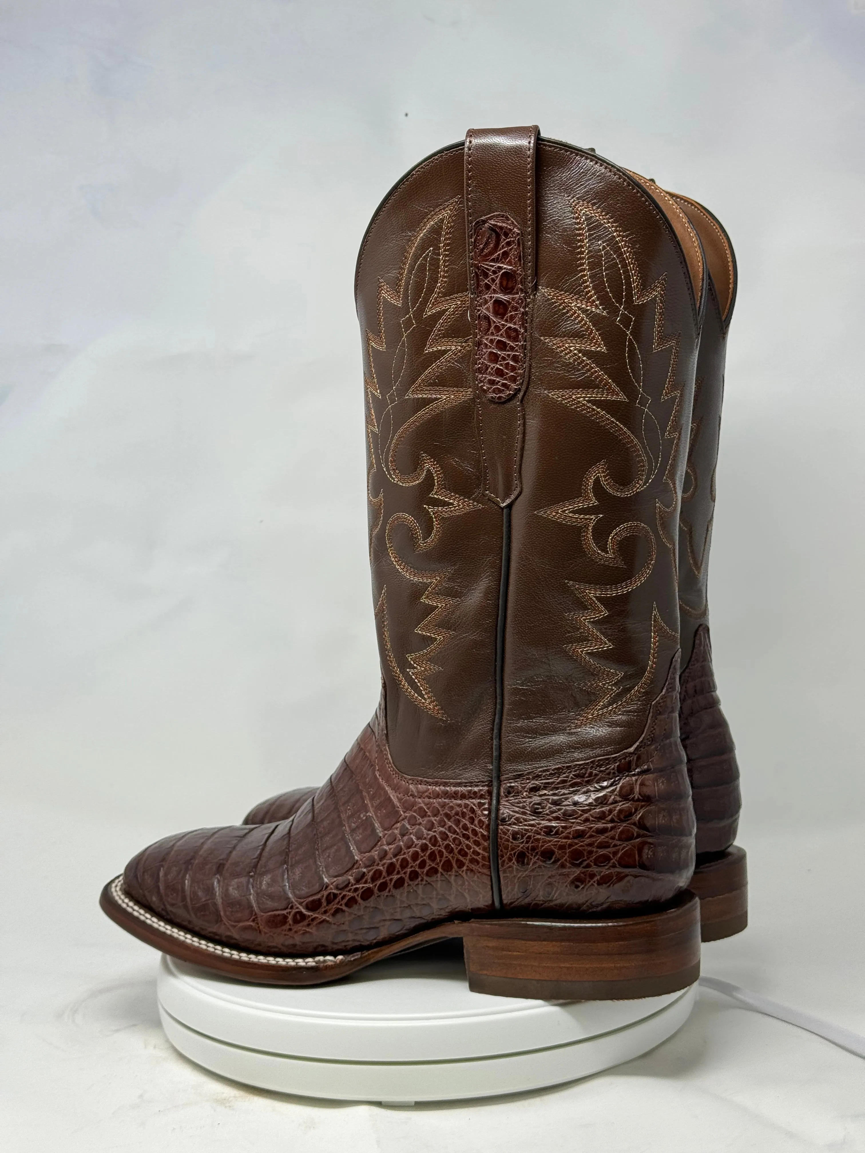 DJ2053 | Don Juan Boots Men's Caiman Belly Cigar H Toe P