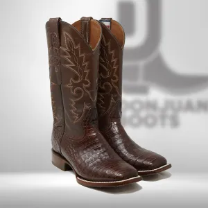 DJ2053 | Don Juan Boots Men's Caiman Belly Cigar H Toe P