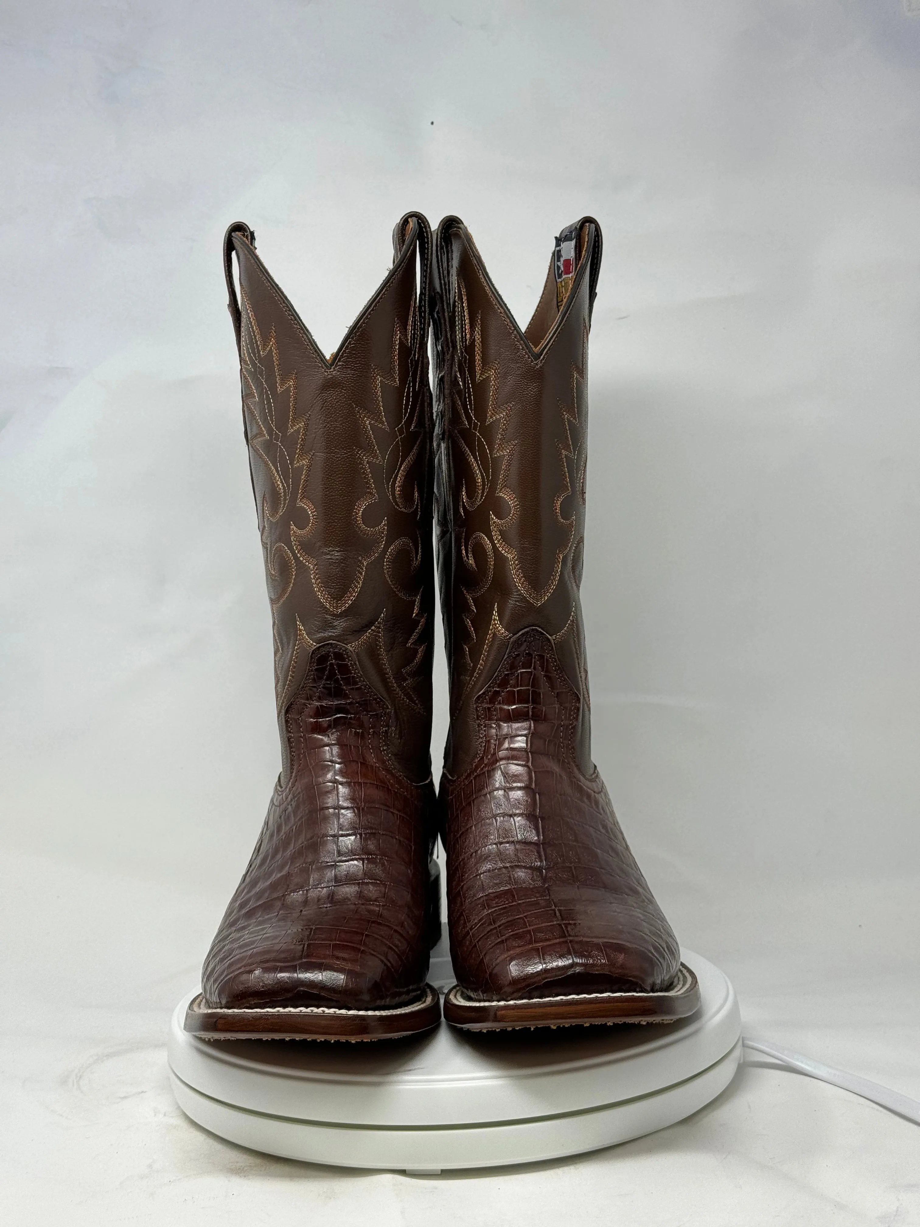 DJ2053 | Don Juan Boots Men's Caiman Belly Cigar H Toe P