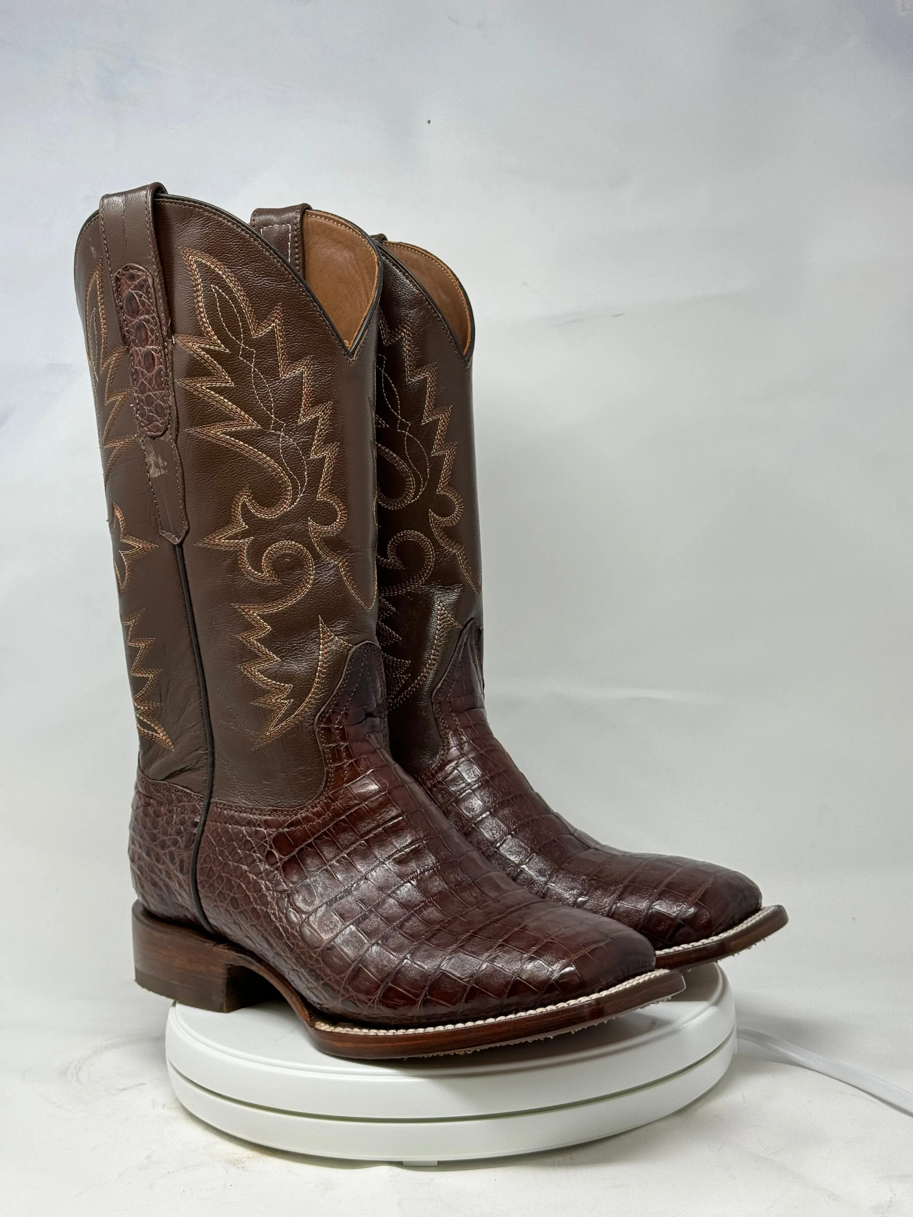 DJ2053 | Don Juan Boots Men's Caiman Belly Cigar H Toe P