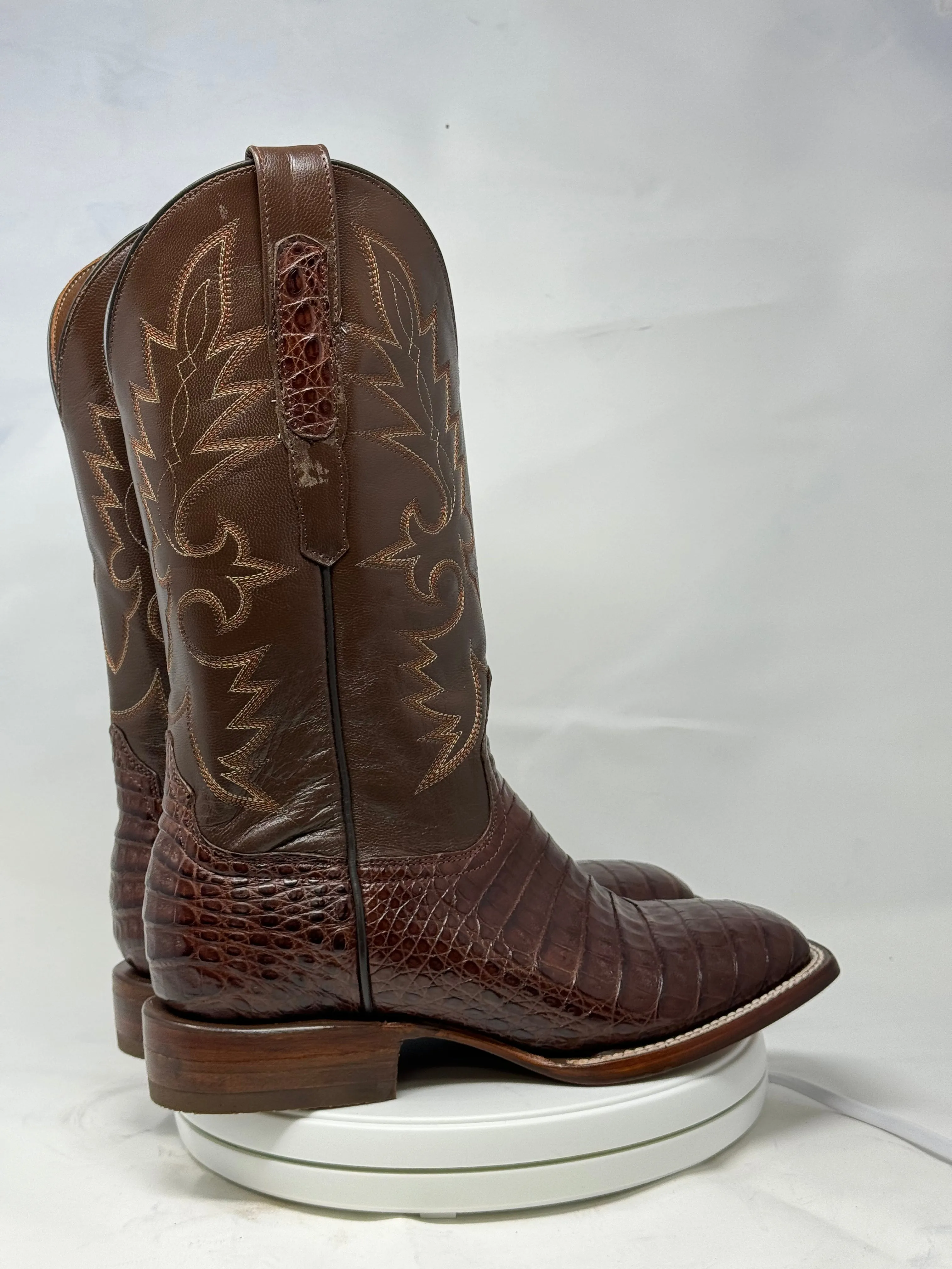 DJ2053 | Don Juan Boots Men's Caiman Belly Cigar H Toe P