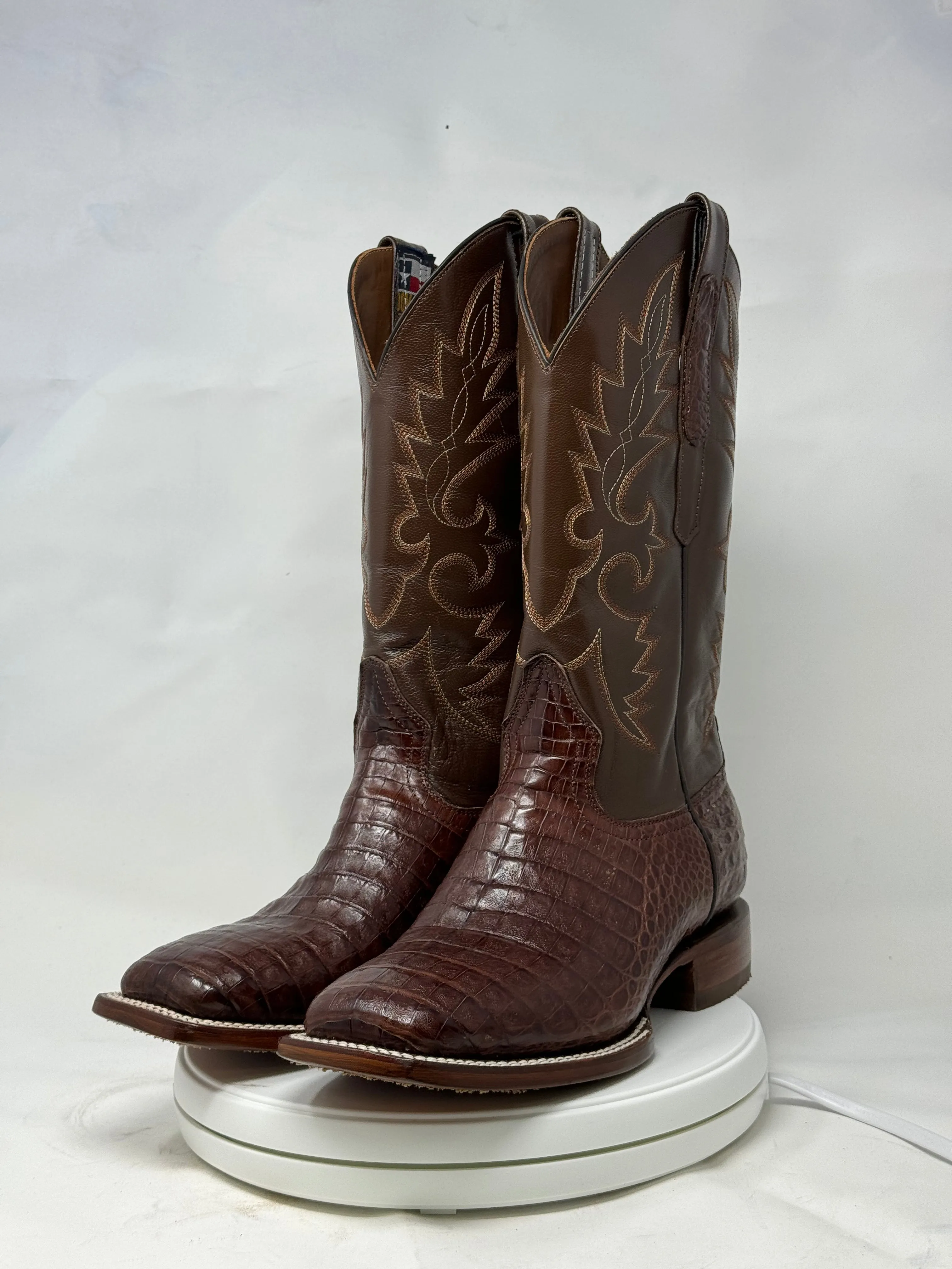 DJ2053 | Don Juan Boots Men's Caiman Belly Cigar H Toe P