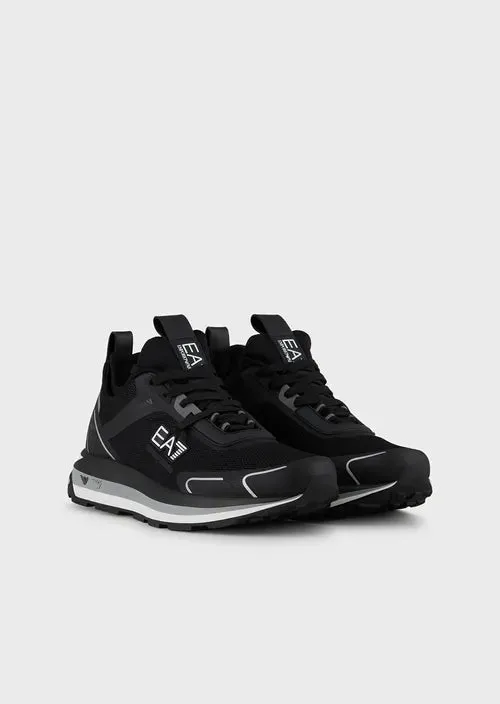 EA7 Emporio Armani X8X089 Woven Trainers 001 Black