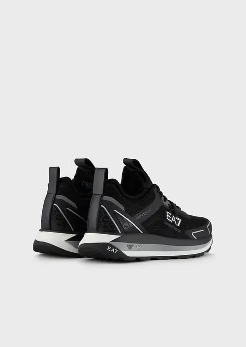 EA7 Emporio Armani X8X089 Woven Trainers 001 Black