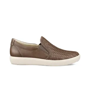 Ecco Women's Soft 7 Woven Slip-On - Taupe