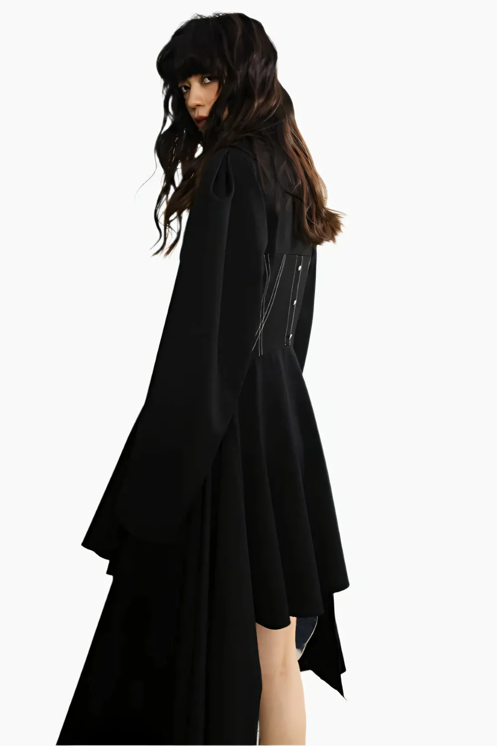 Eclipse Asymmetrical Long Blazer