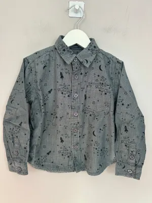 Fat Face Rocket Ship Shirt 2-3y