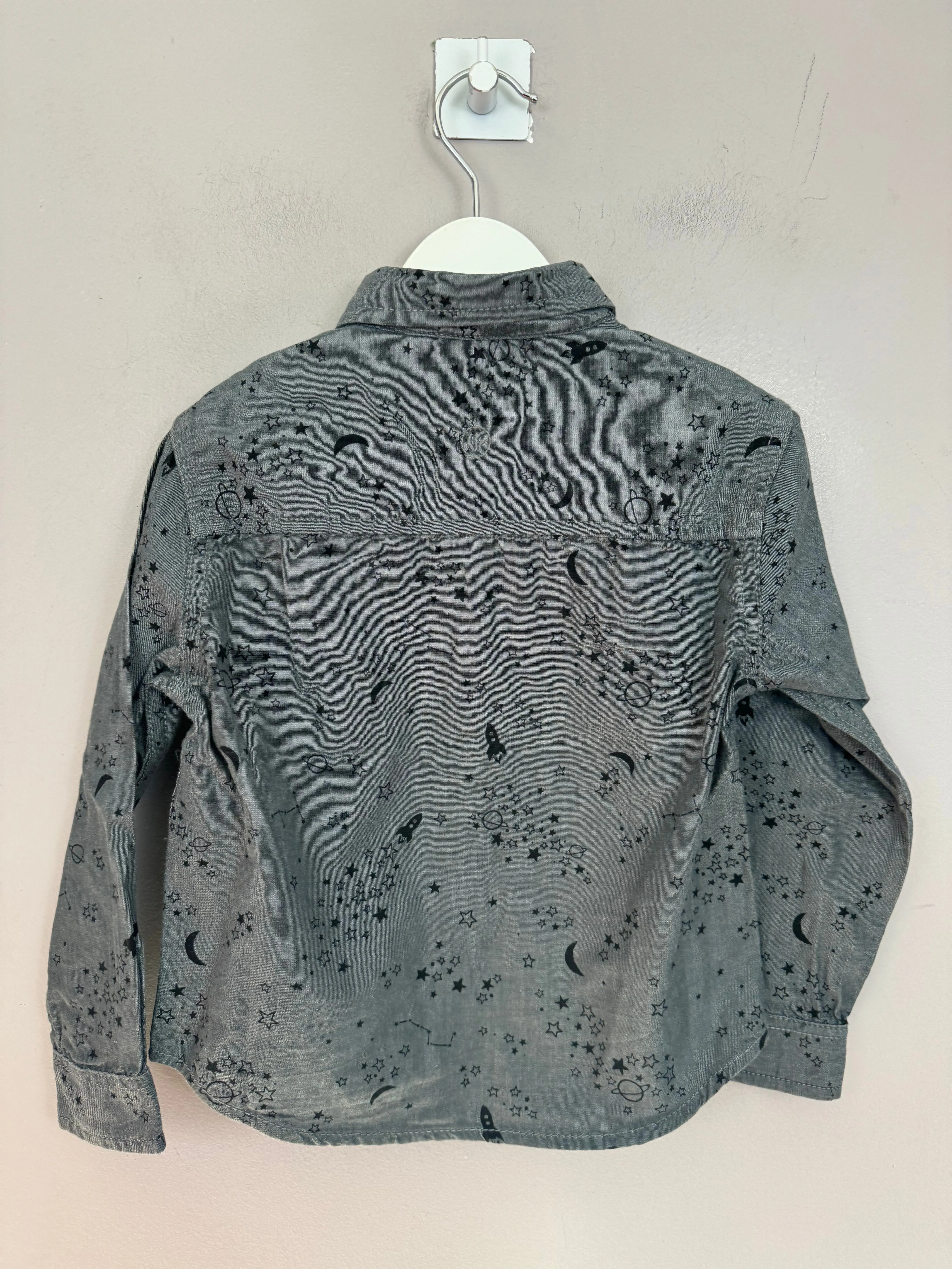 Fat Face Rocket Ship Shirt 2-3y