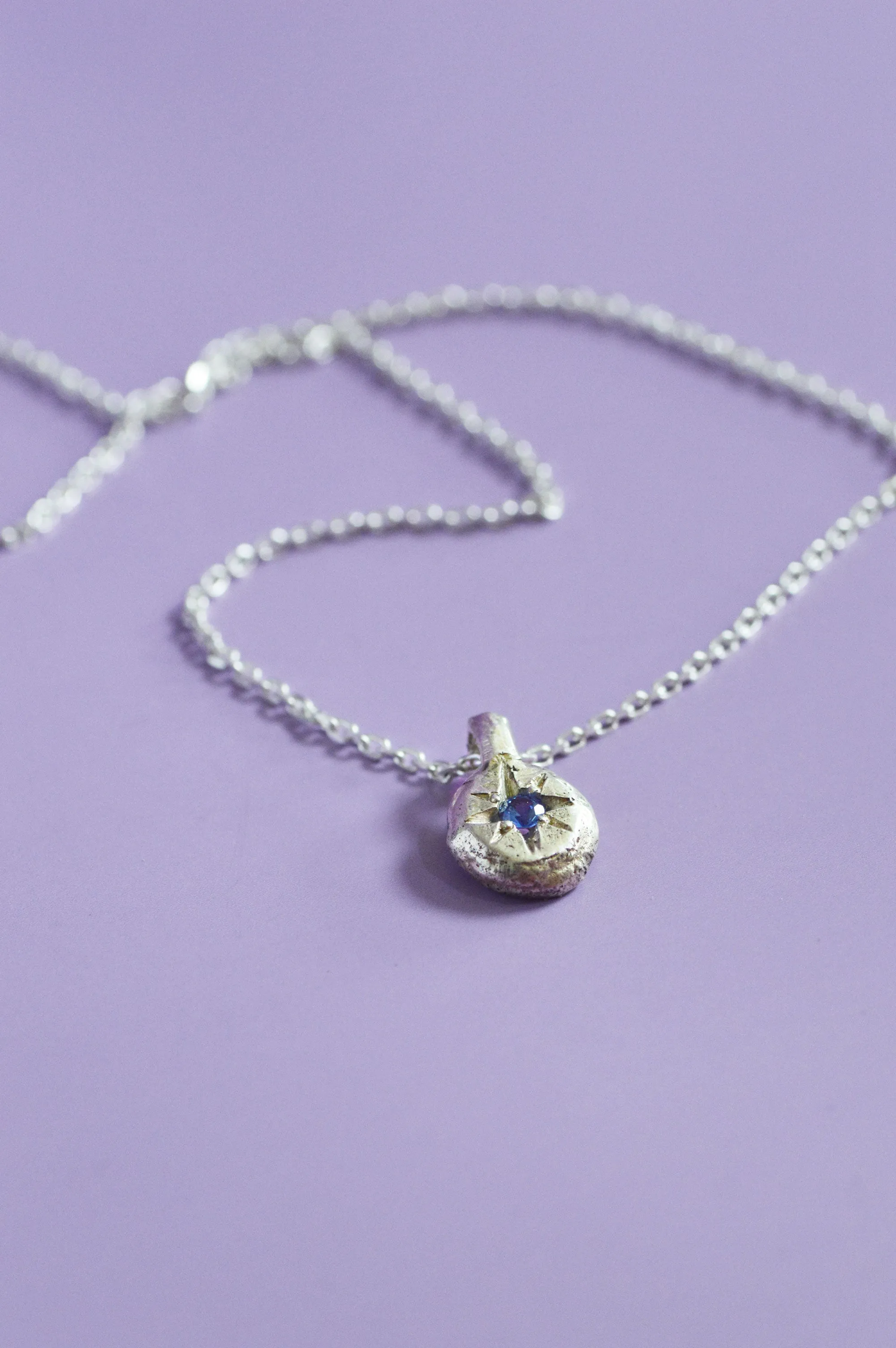 Fay Blue Sapphire Pendant Silver