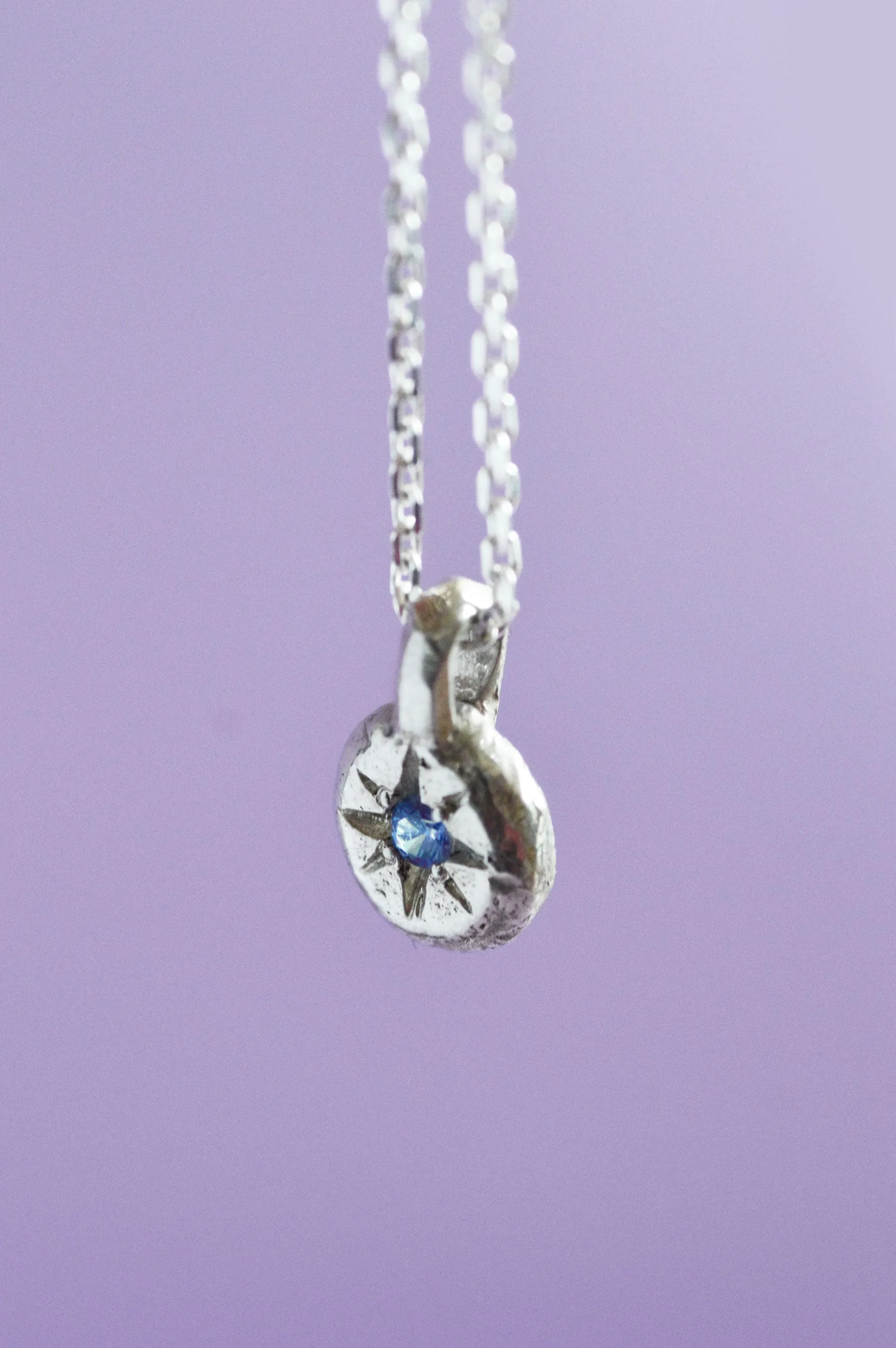 Fay Blue Sapphire Pendant Silver