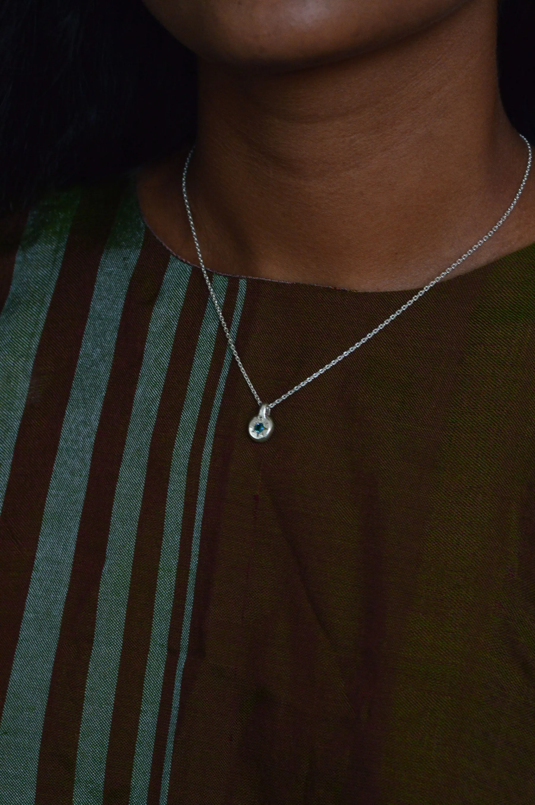Fay Blue Sapphire Pendant Silver