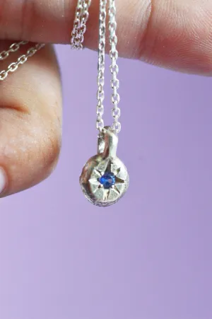 Fay Blue Sapphire Pendant Silver