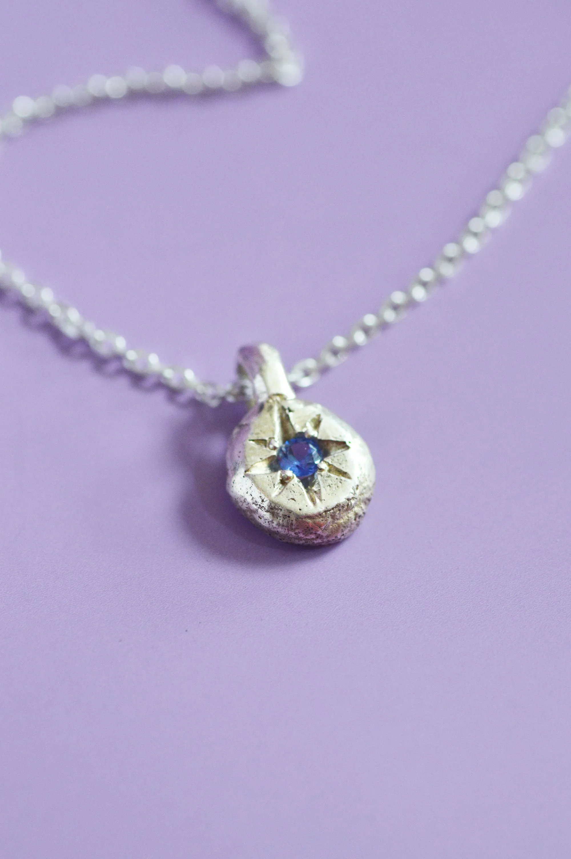 Fay Blue Sapphire Pendant Silver