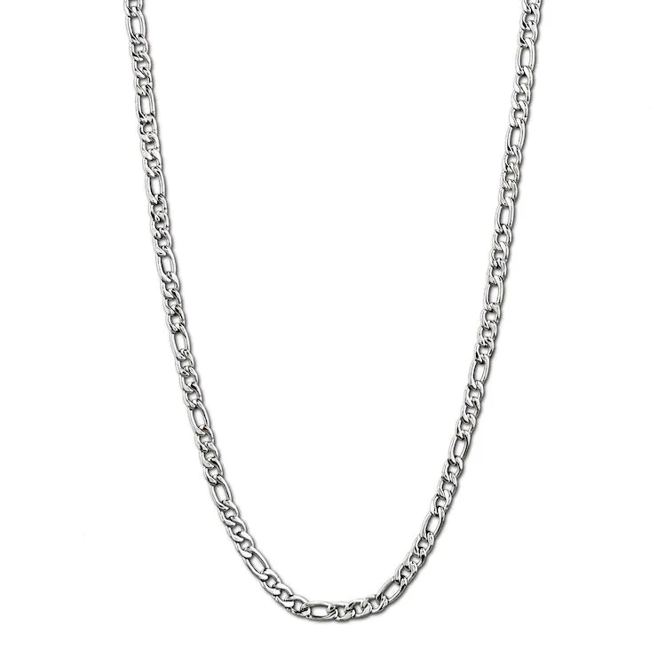 Figaro Chain Necklace - Silver