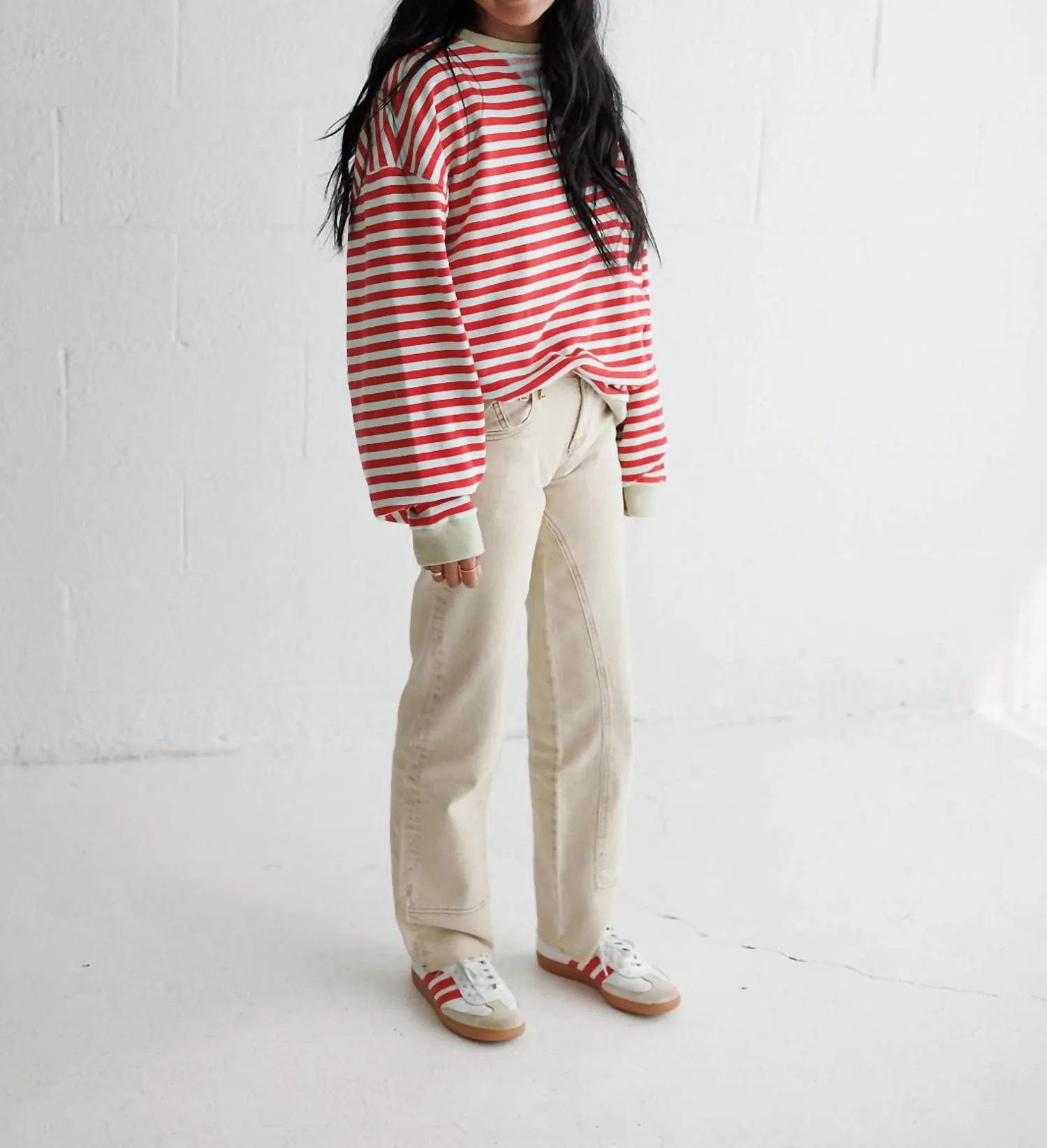 Free People - Risk Taker Mid-Rise Straight Jeans