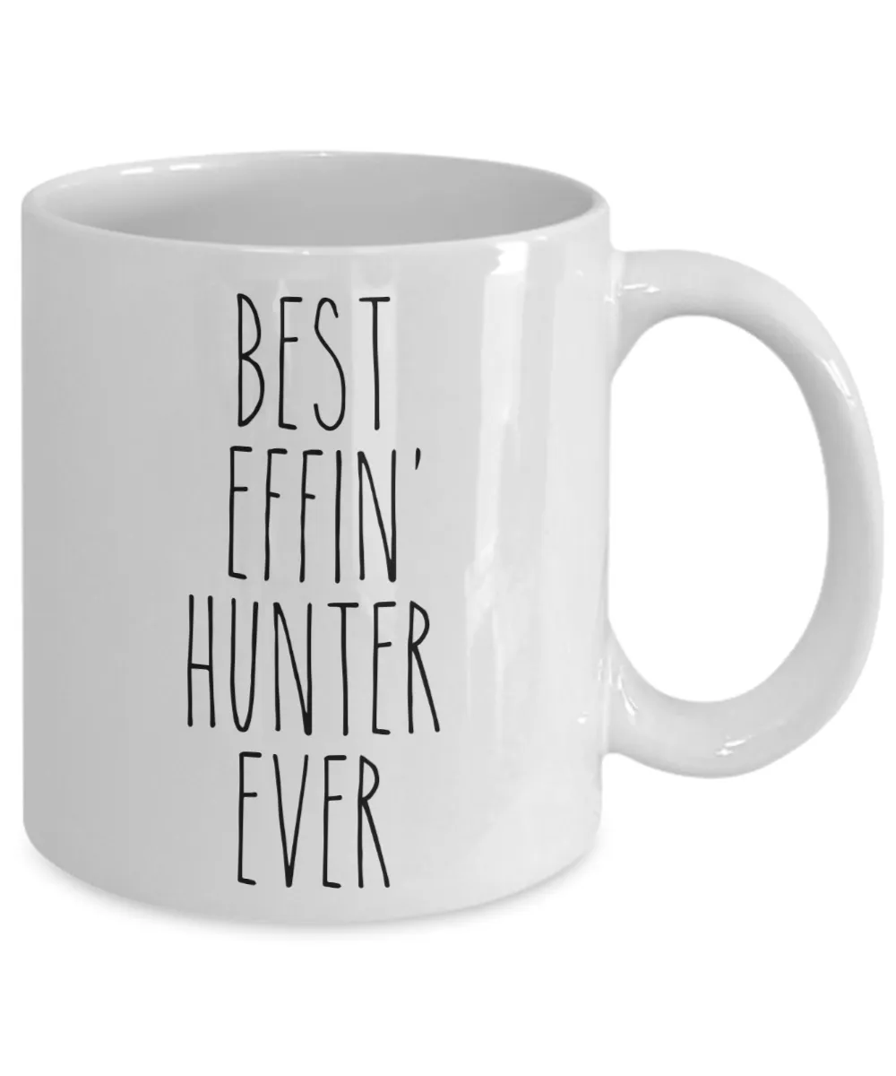 Gift For Hunter Best Effin' Hunter Ever Mug Coffee Cup Funny Coworker Gifts