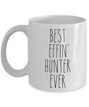 Gift For Hunter Best Effin' Hunter Ever Mug Coffee Cup Funny Coworker Gifts