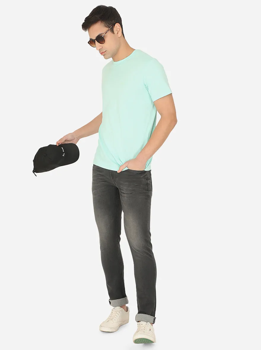 Grey Washed Slim Fit Jeans | JadeBlue