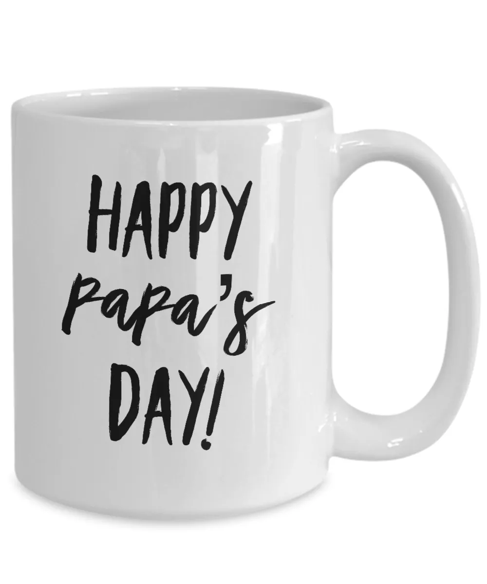 Happy Papa's Day Mug Coffee Cup Funny Gift for Papa Mug