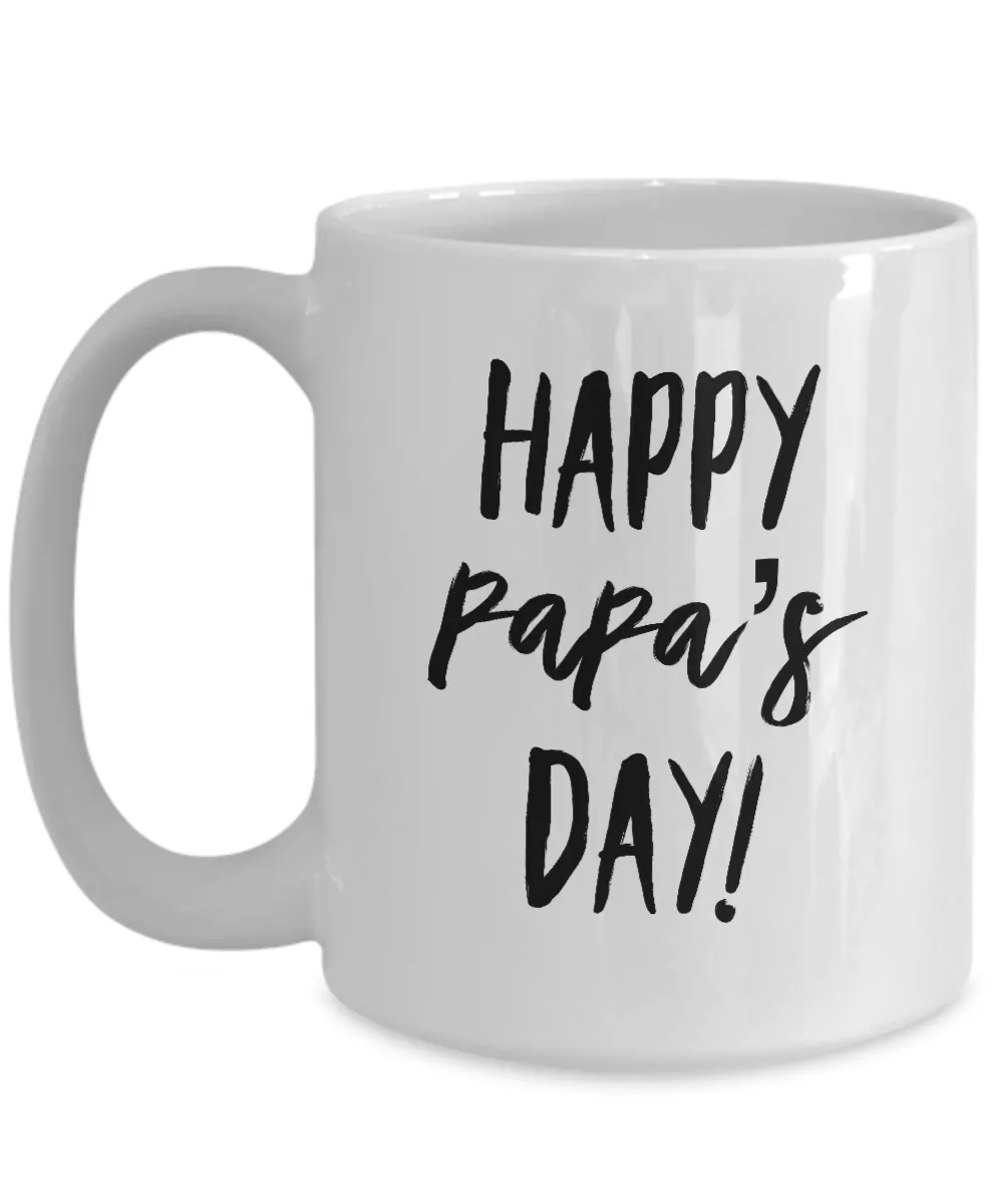 Happy Papa's Day Mug Coffee Cup Funny Gift for Papa Mug