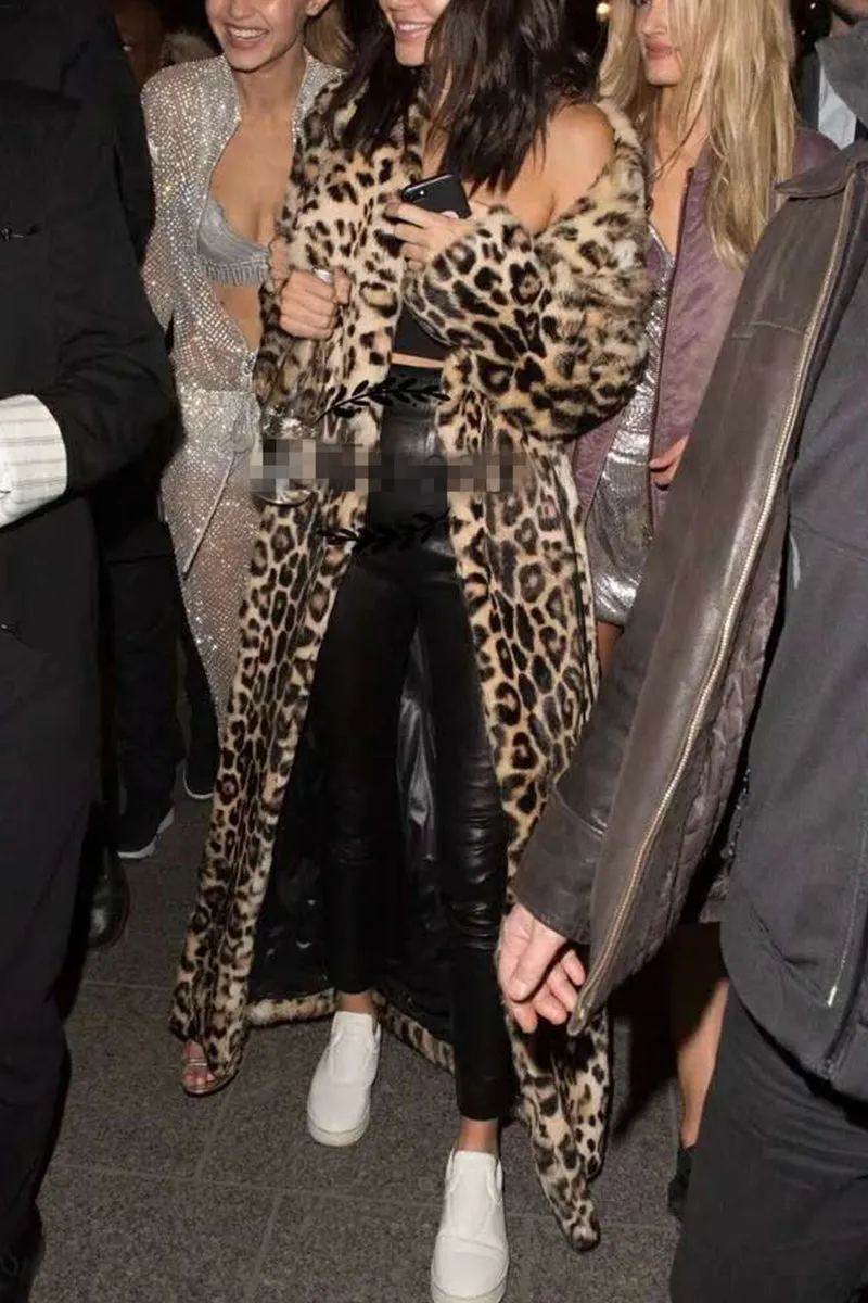 HCT1125 Wild Glam Leopard Coat Outerwear