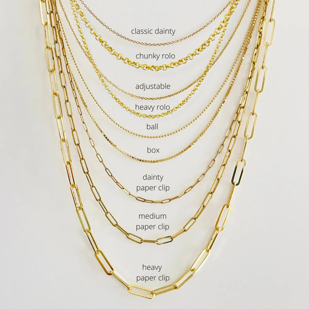 Heavyweight Rolo Chain Necklace