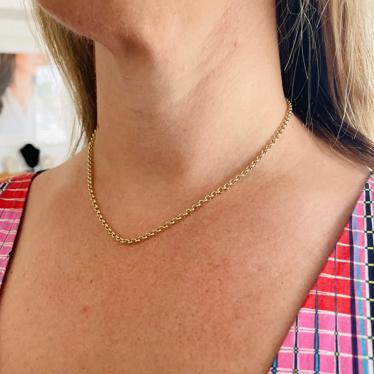 Heavyweight Rolo Chain Necklace