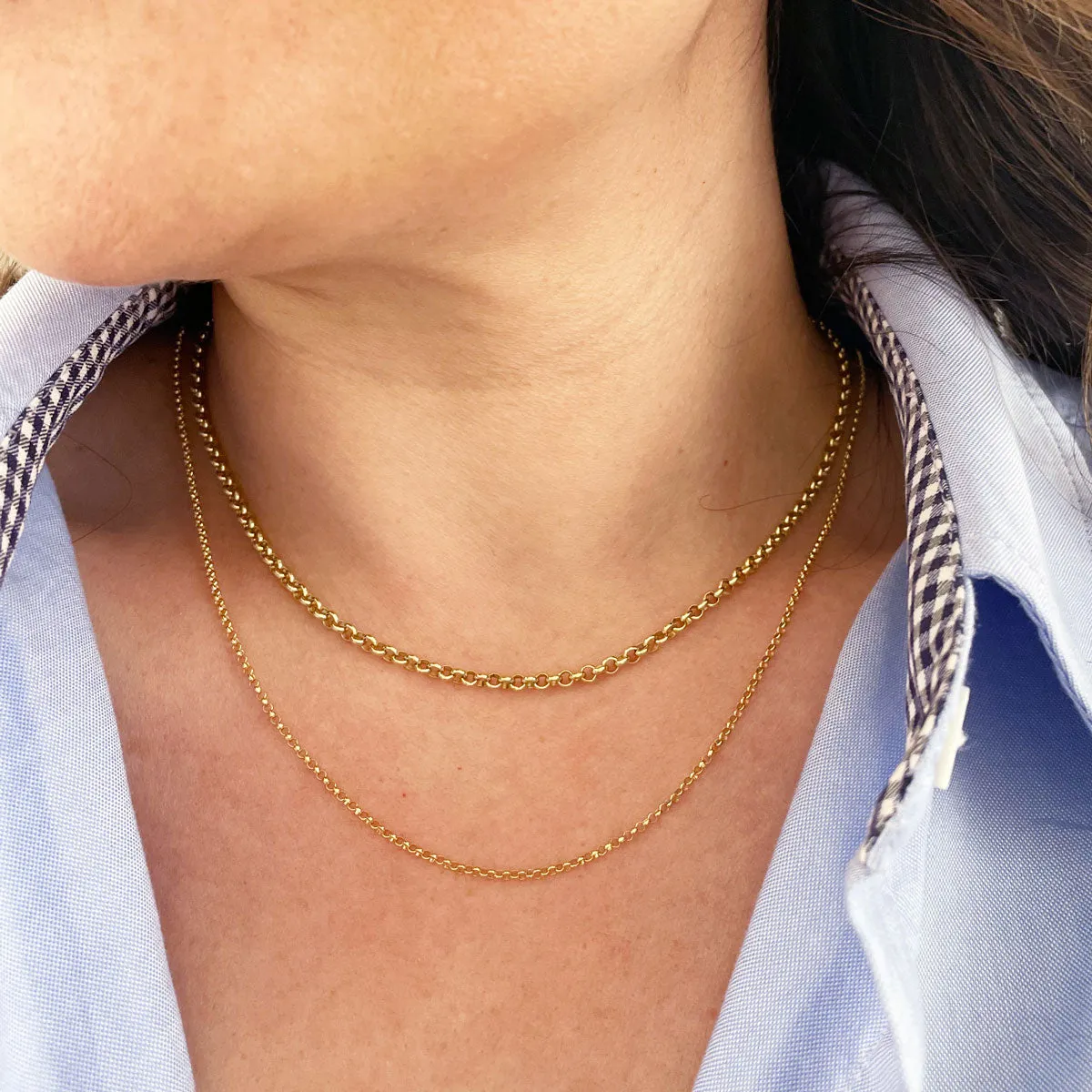 Heavyweight Rolo Chain Necklace