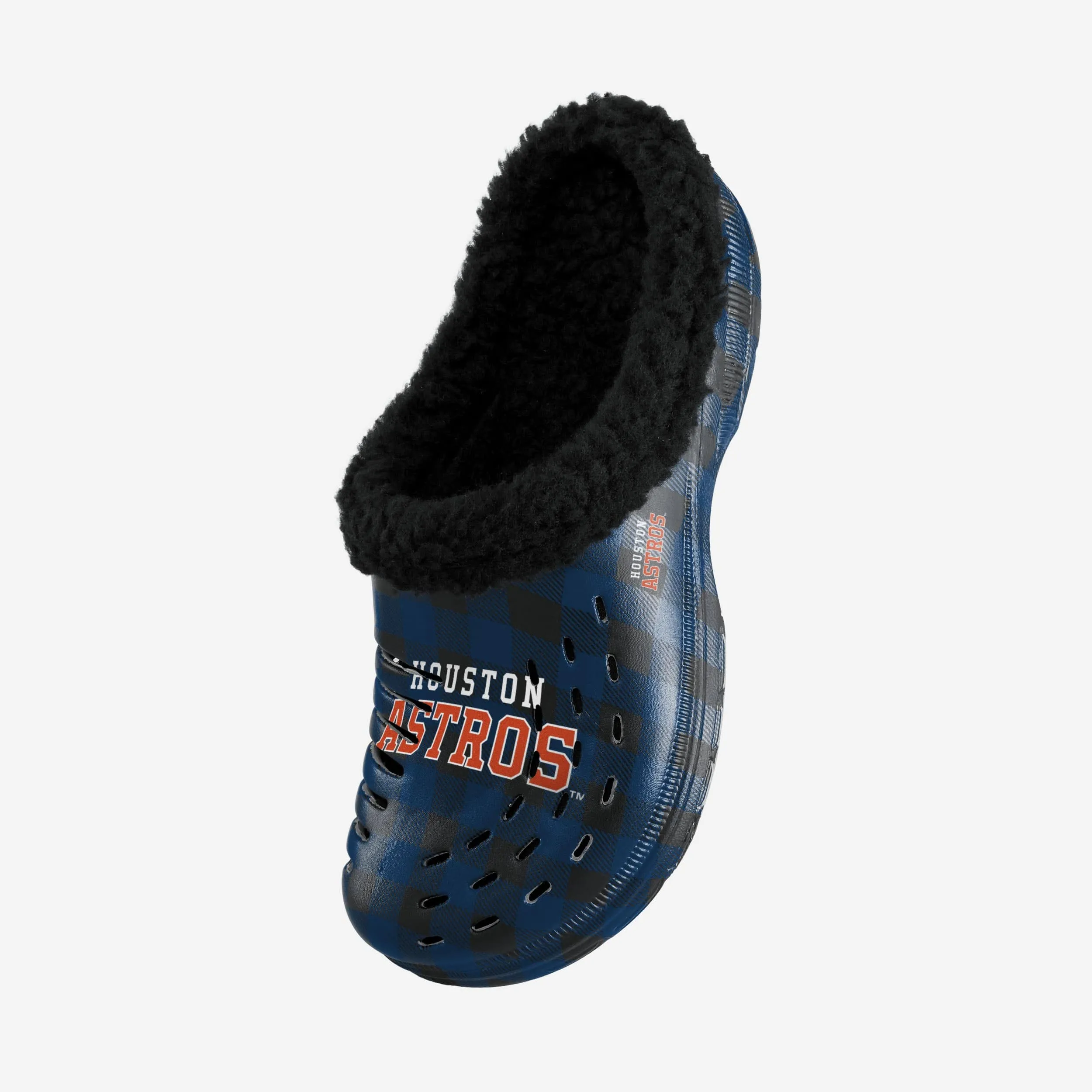 Houston Astros Sherpa Lined Buffalo Check Clog