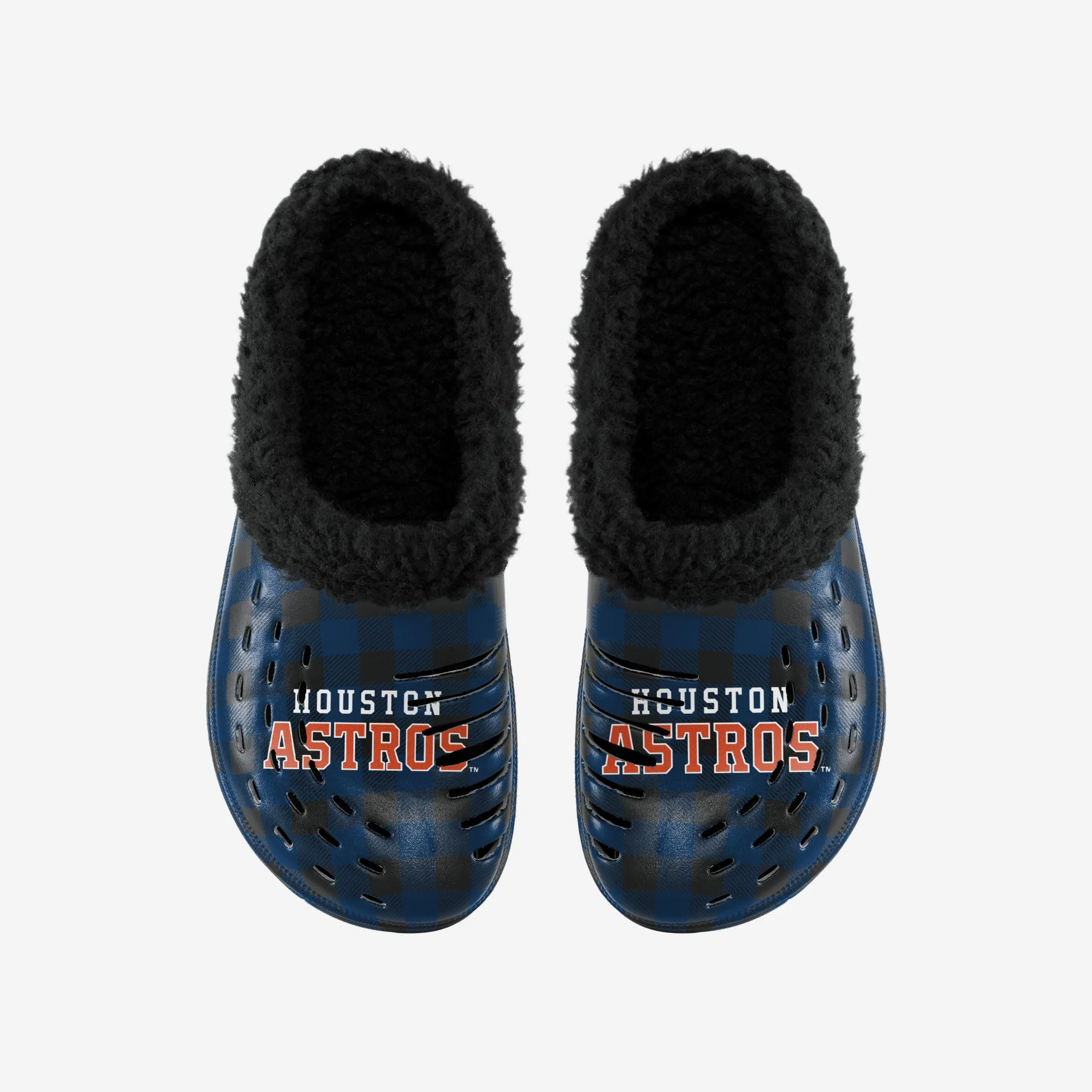 Houston Astros Sherpa Lined Buffalo Check Clog
