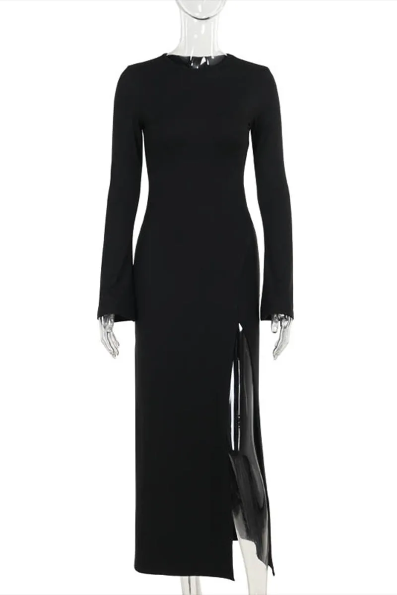 HWT1067 Midnight Rebel Maxi Dress