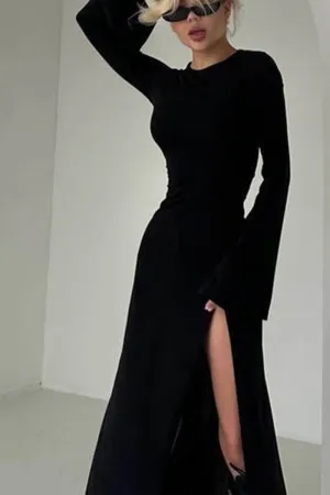 HWT1067 Midnight Rebel Maxi Dress