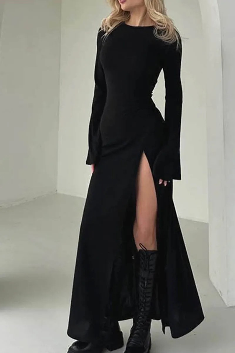 HWT1067 Midnight Rebel Maxi Dress