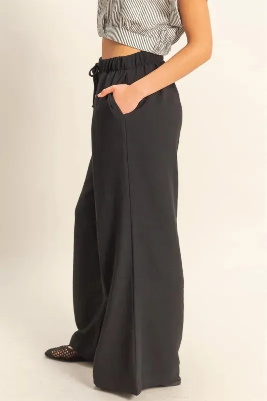 HYFVE Elasticized Waist Wide Leg Pants